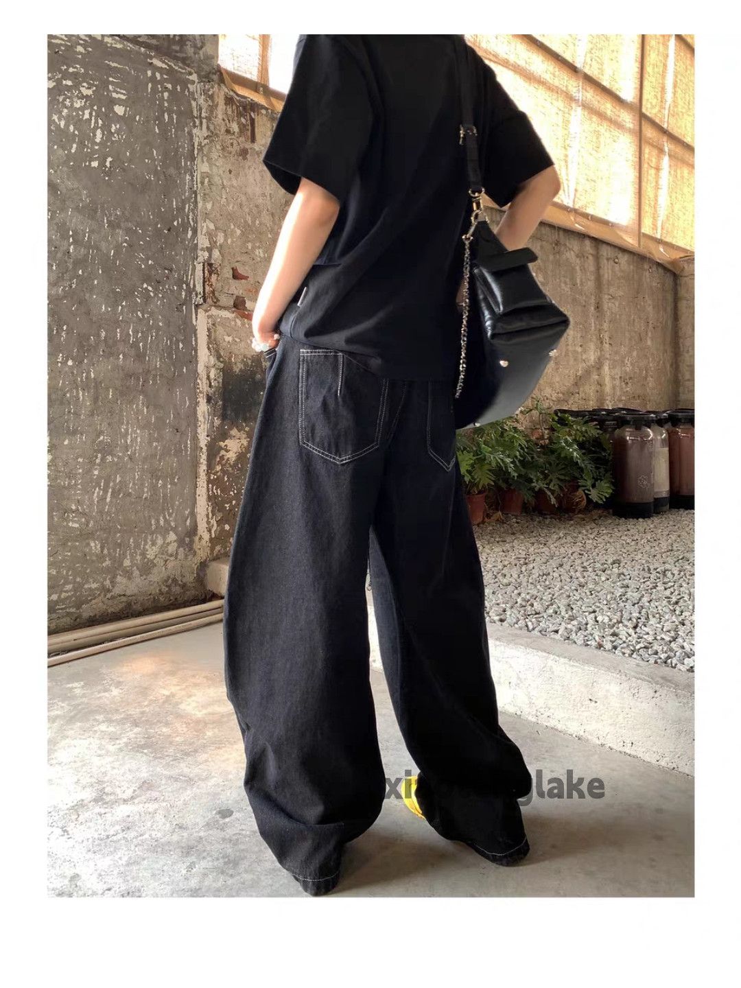 Jean Unisex outdoor utility loose baggy pleated yuppie jeans Size US 32 / EU 48 - 9 Thumbnail