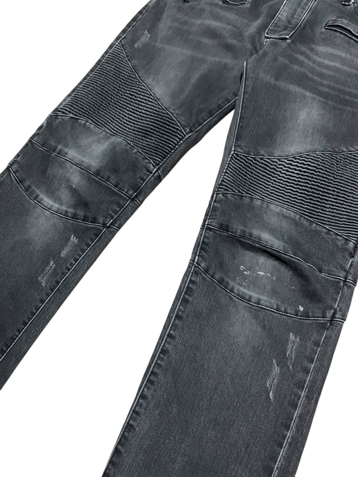 If Six Was Nine × Japanese Brand × Le Grande Bleu (L.G.B.) Adorable skinny biker denim jeans like balmain Size US 34 / EU 50 - 2 Thumbnail