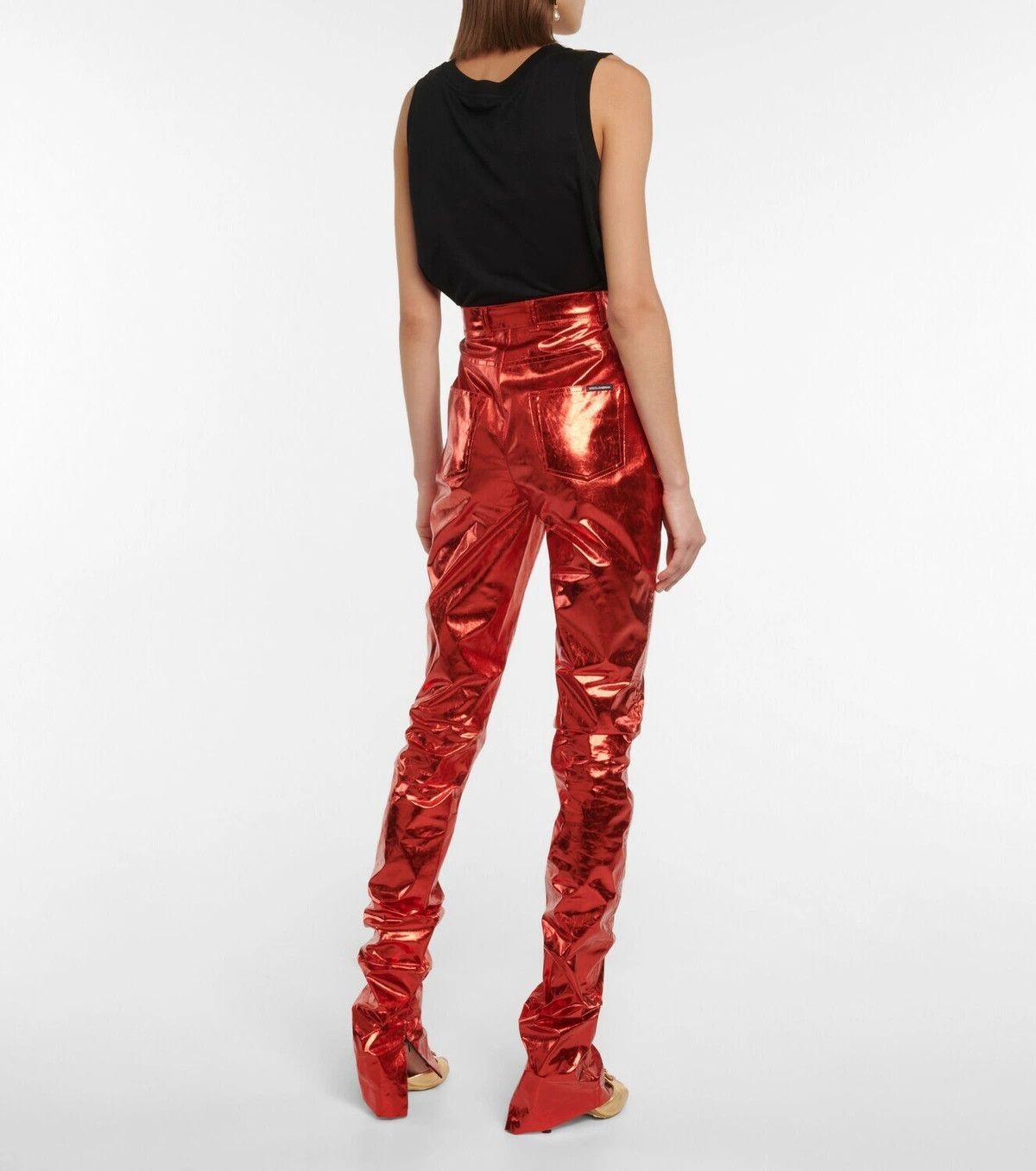 Dolce & Gabbana o1y0925 Casual Pant in Red Size 27" / US 4 / IT 40 - 3 Thumbnail