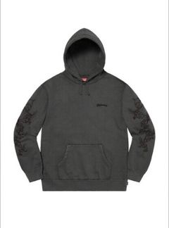 Supreme overdyed hoodie outlet off white