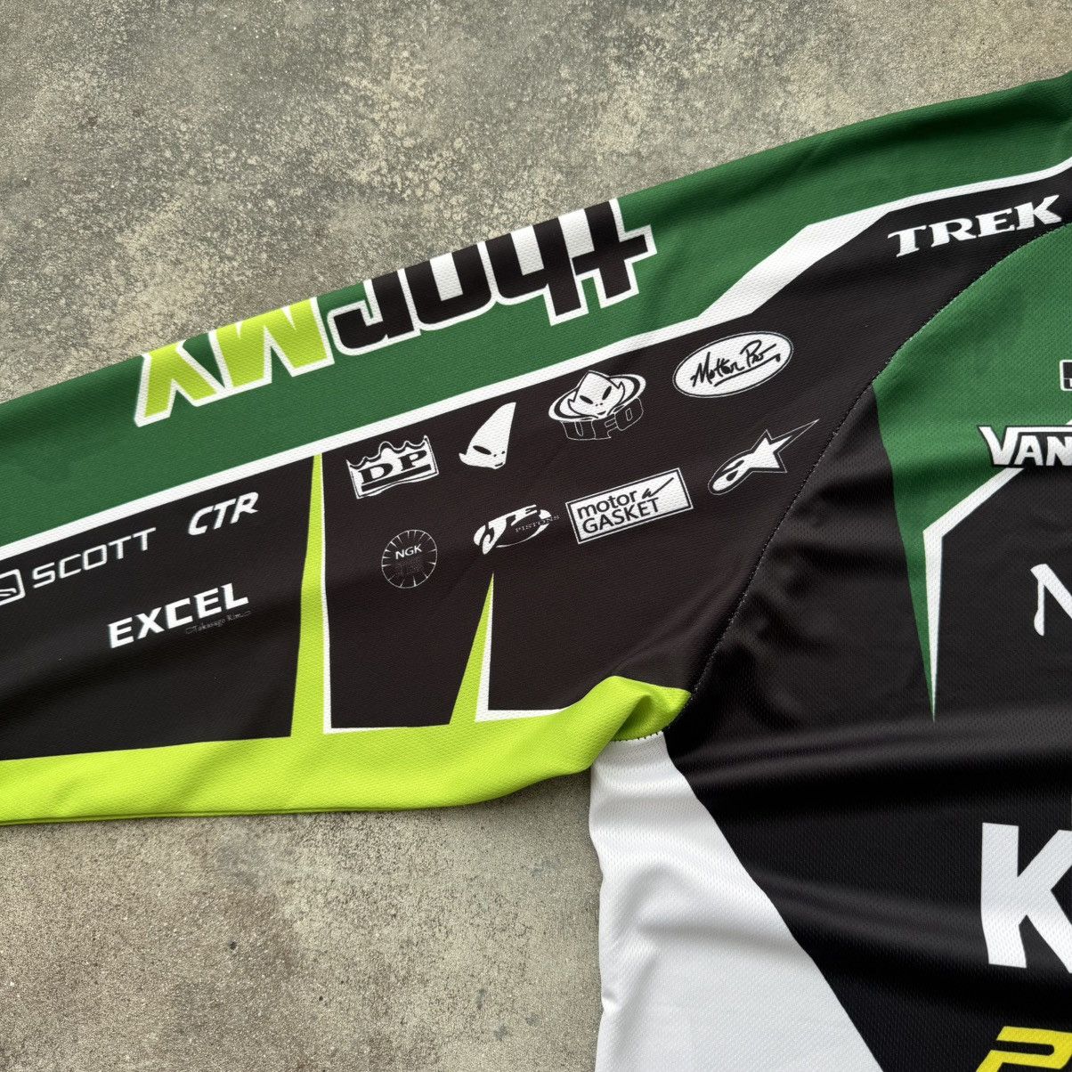 Hypebeast Kawasaki Monster Energy Vintage Y2K Racing Jersey Size US L / EU 52-54 / 3 - 7 Thumbnail