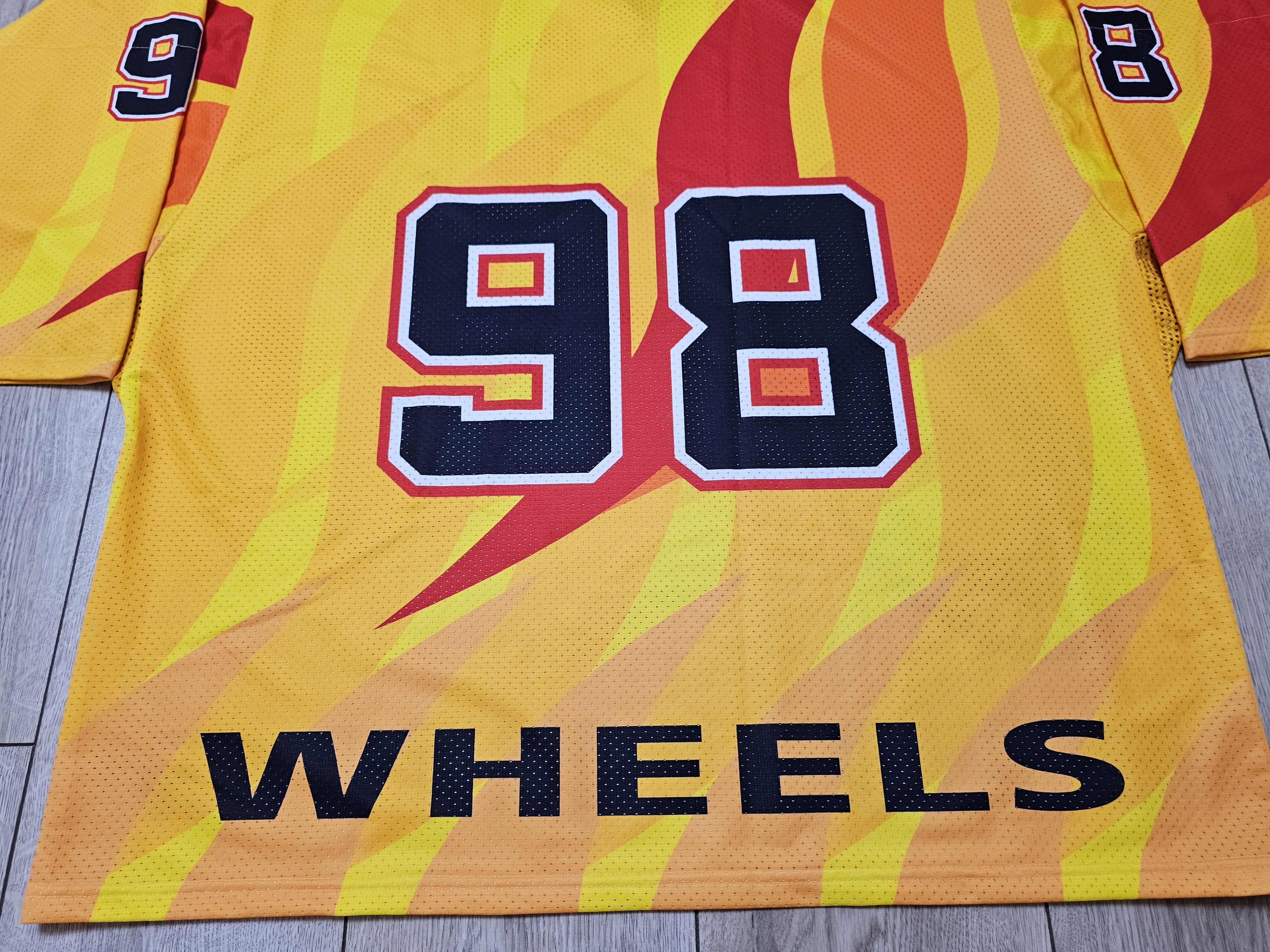 NHL BURNING WHEELS HOCKEY JERSEY BURNING WHEELS RACING Size US XXL / EU 58 / 5 - 5 Thumbnail