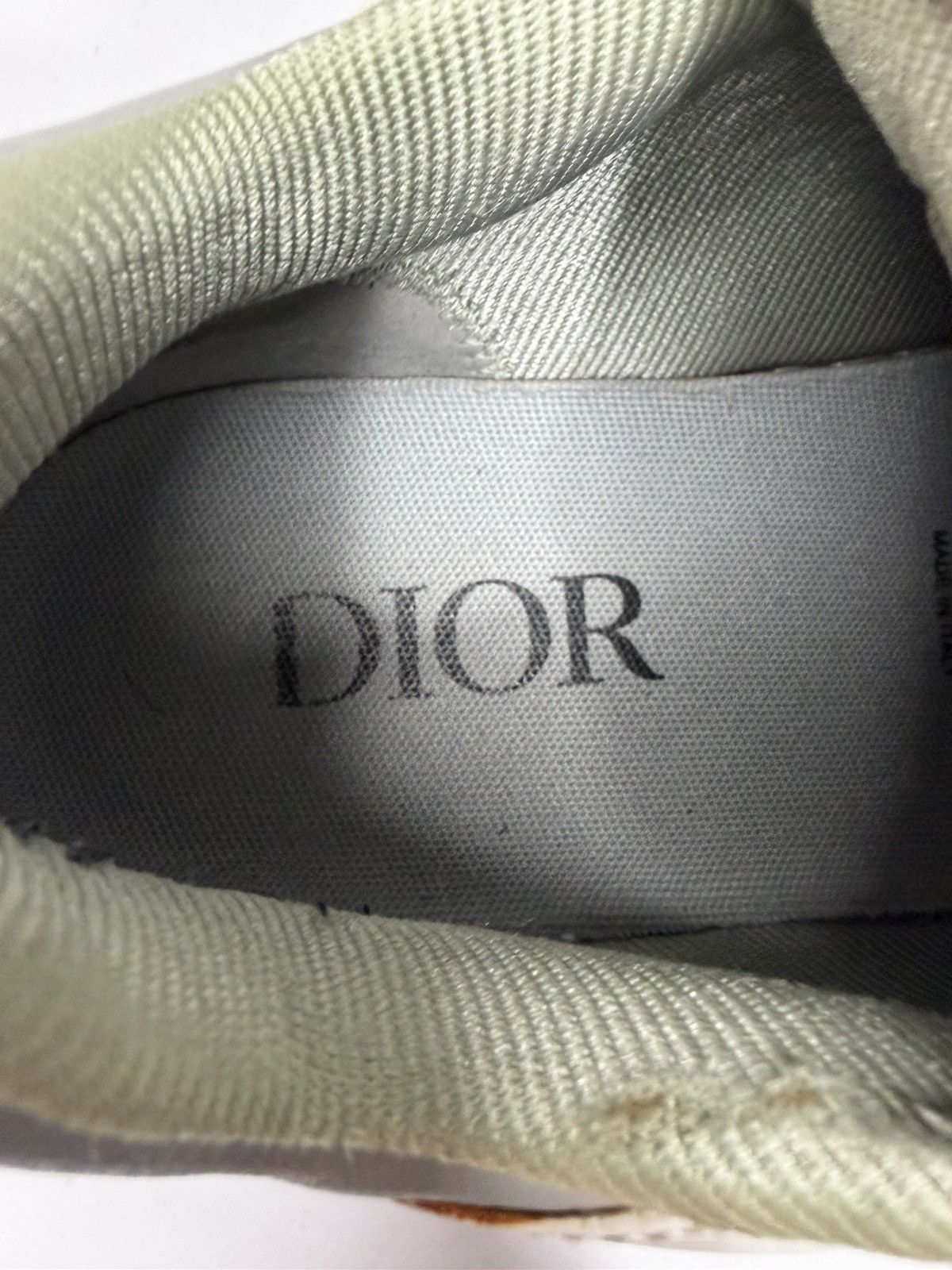 Dior Dior White/Grey Oblique Leather B27 Sneakers Size 41 EU/ 8US Size US 8 / EU 41 - 8 Thumbnail