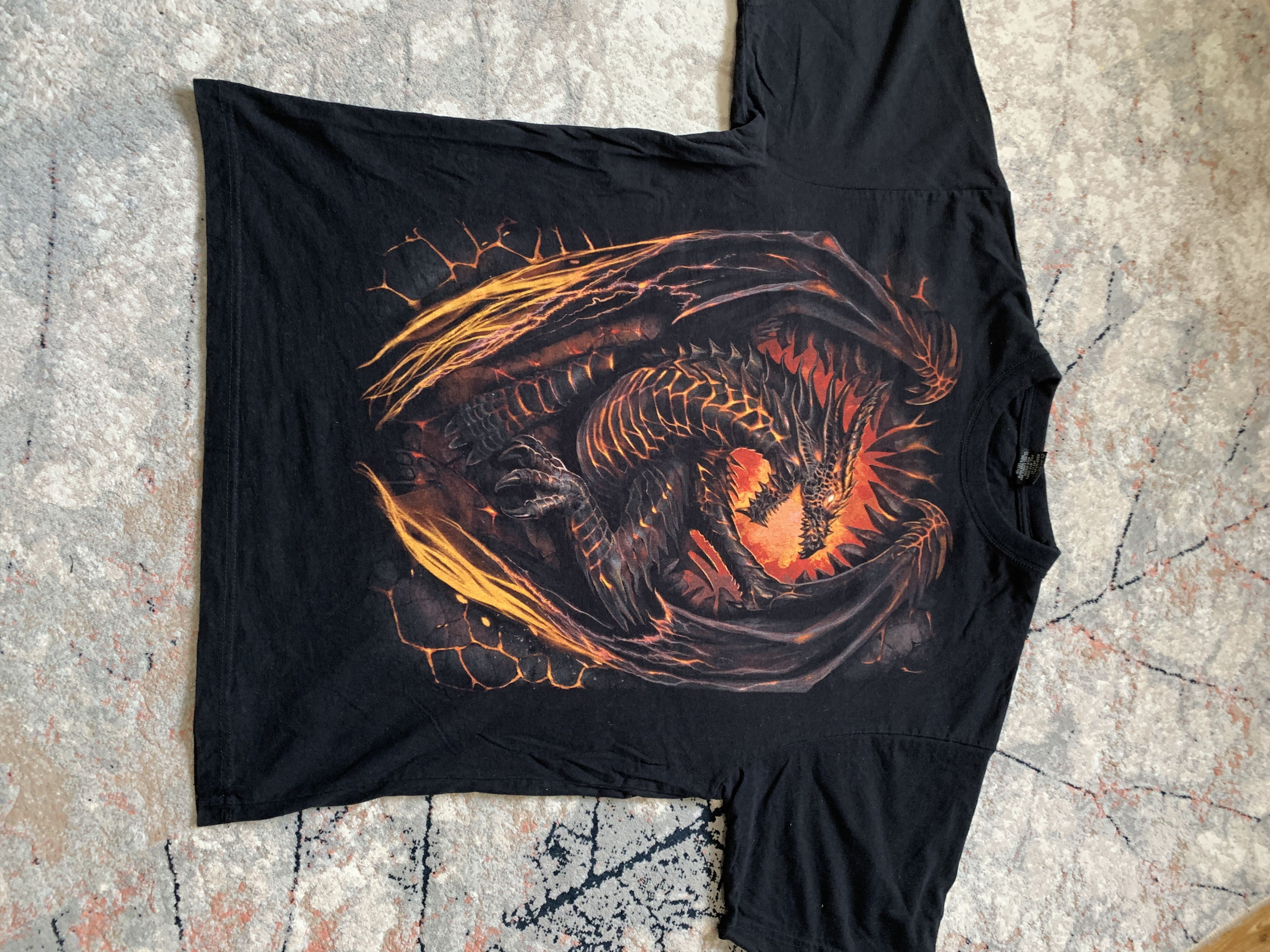 Other Vintage Spiral Dragon Tee Size US XXL / EU 58 / 5 - 2 Thumbnail