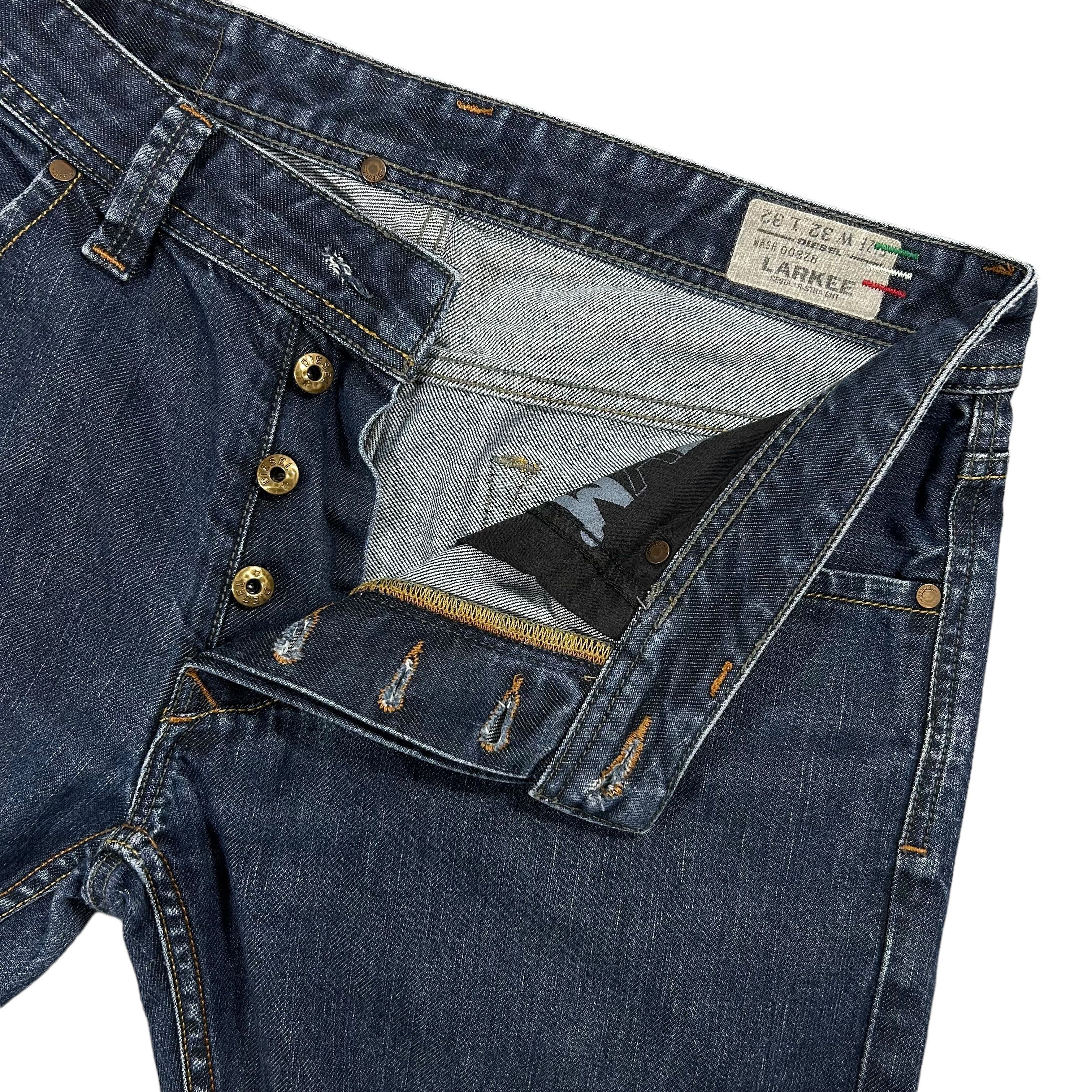 Diesel Diesel Larkee Regular Straight Blue Denim Jeans Size W32L32 Size US 32 / EU 48 - 5 Thumbnail