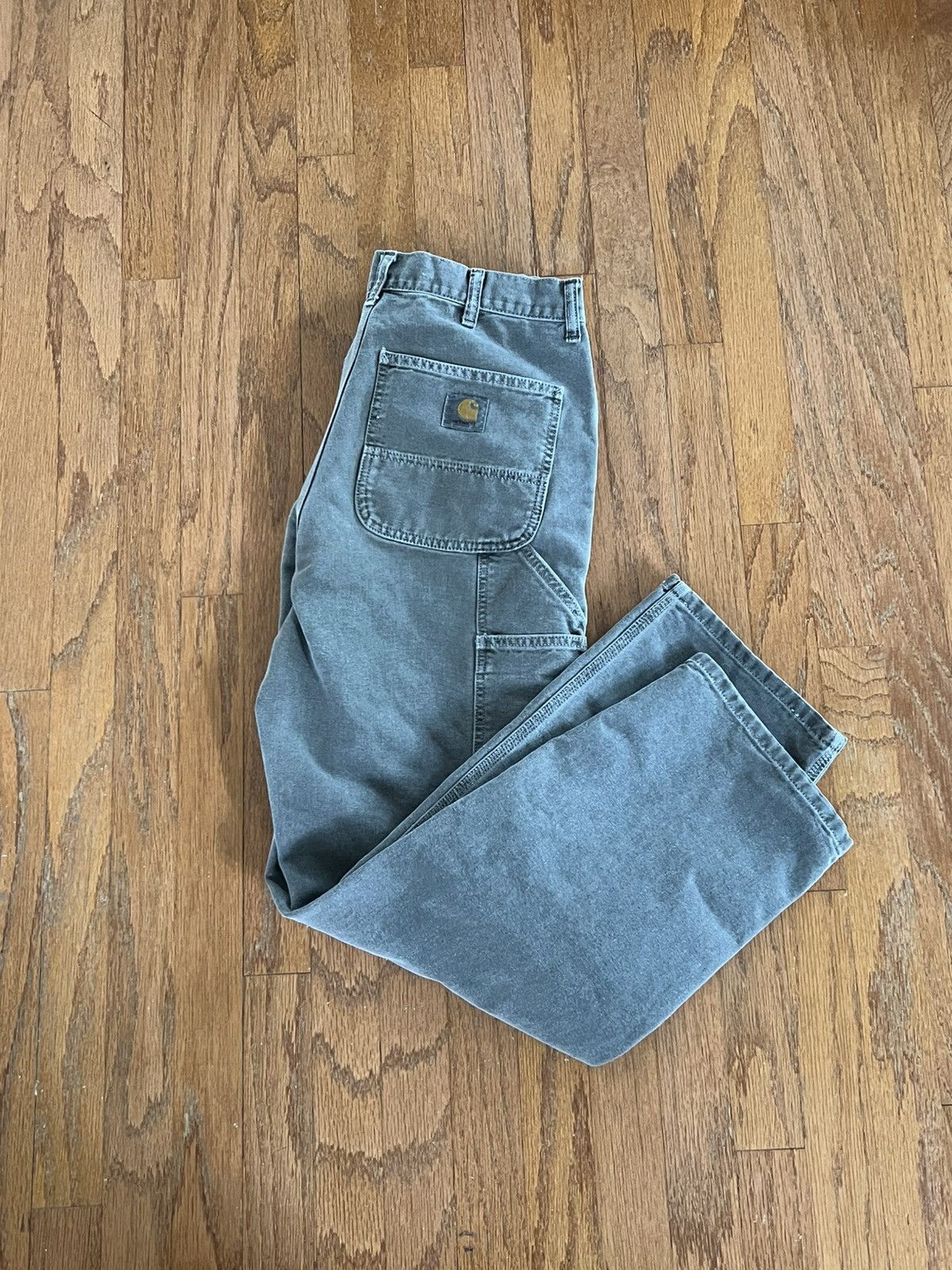 Carhartt × Vintage Carhartt Single Knee Pant Baggy Fit Vintage Dark Gray Jeans Size US 32 / EU 48 - 1 Thumbnail