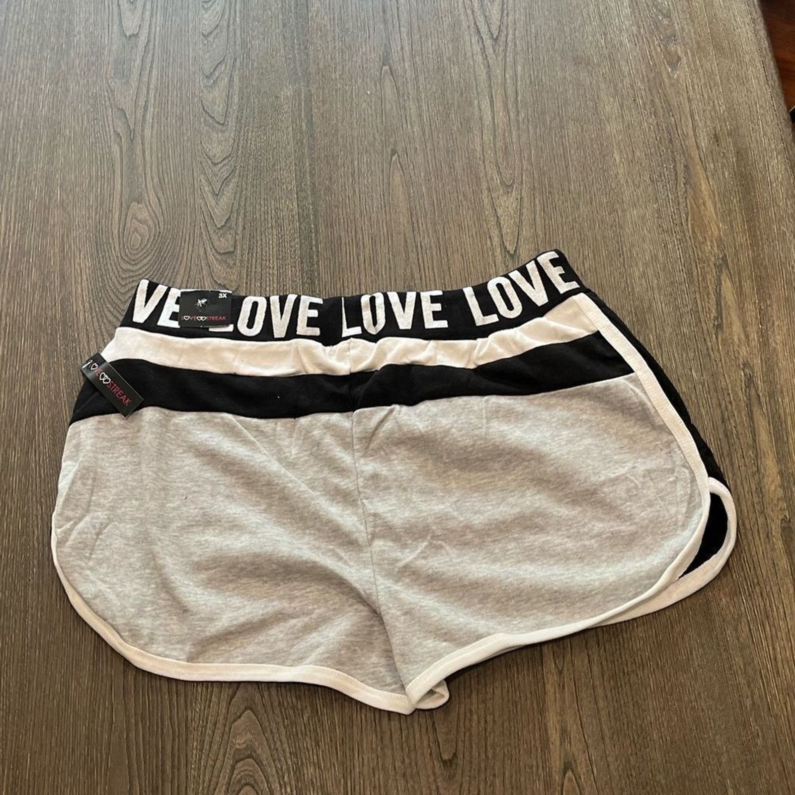 Vintage NWT Love Streak Womens Cotton Track Gym Shorts Size 3X Size 42" / US 20 - 5 Thumbnail