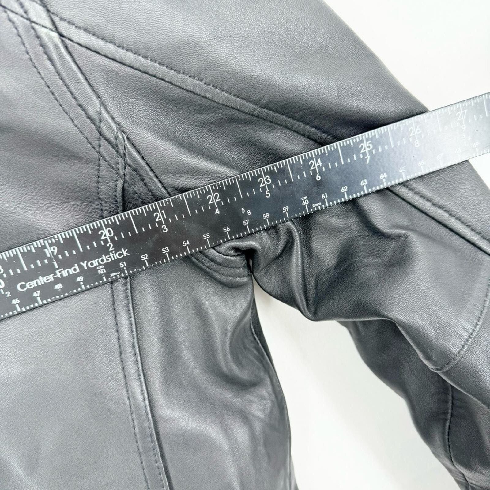 Andrew Marc Andrew Marc Leather Full Zip Black Fabian Jacket Size Large Size L / US 10 / IT 46 - 3 Thumbnail