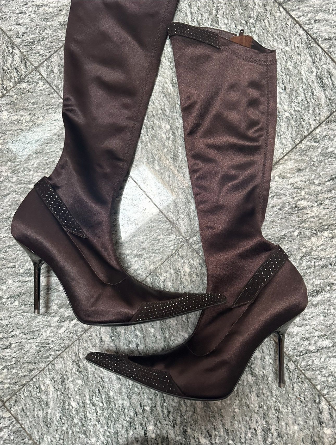 Designer × Vintage Knife Old money Burgundy Boots El dantes Gianmarco Lorenzi Size US 9.5 / IT 39.5 - 3 Thumbnail