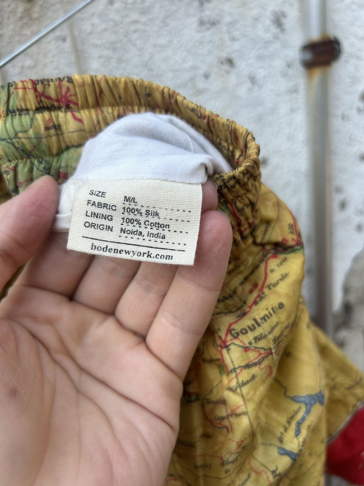 Bode Morocco Map Silk Shorts Size US 32 / EU 48 - 7 Thumbnail