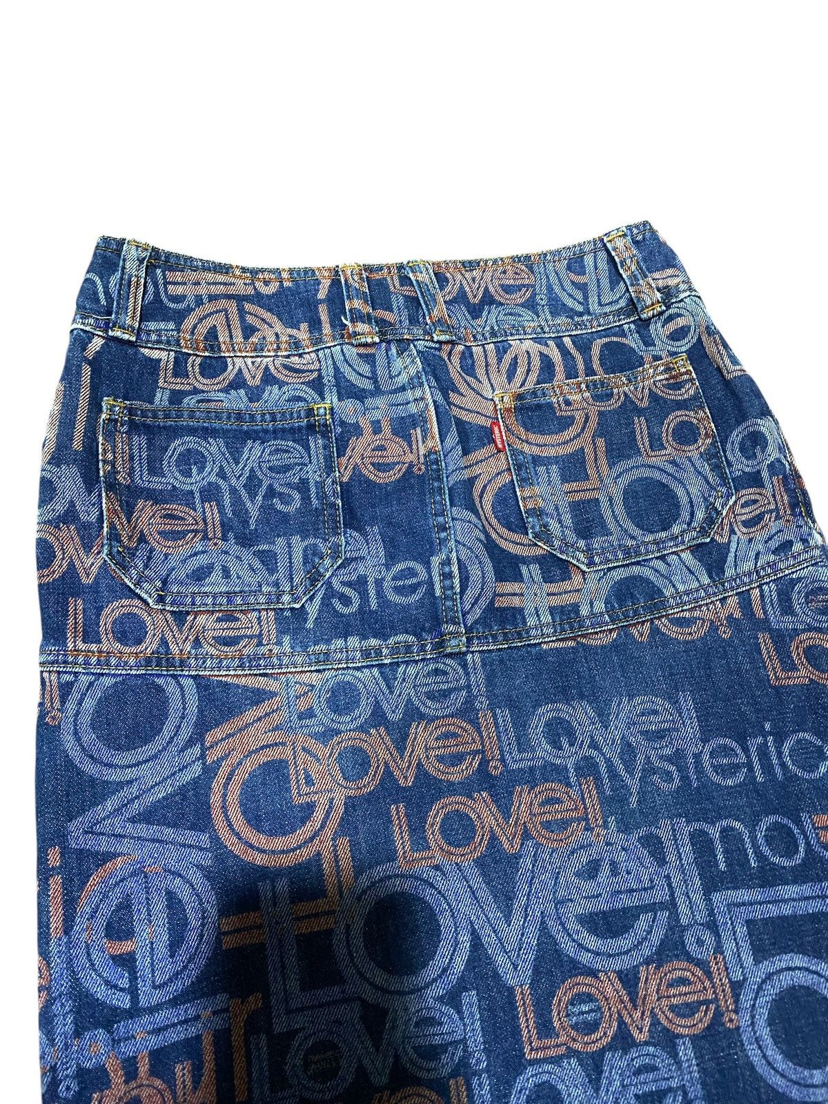 Hysteric Glamour Vintage Hysteric Glamour Fullprint Denim Maxi Skirt Size 30" / US 8 / IT 44 - 4 Thumbnail