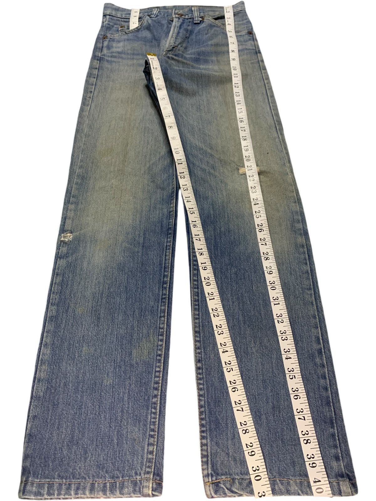 Levi's Vintage 70s Levis 505 Orange Tab Mud Wash Jeans Button #8 Size 28" / US 6 / IT 42 - 14 Thumbnail