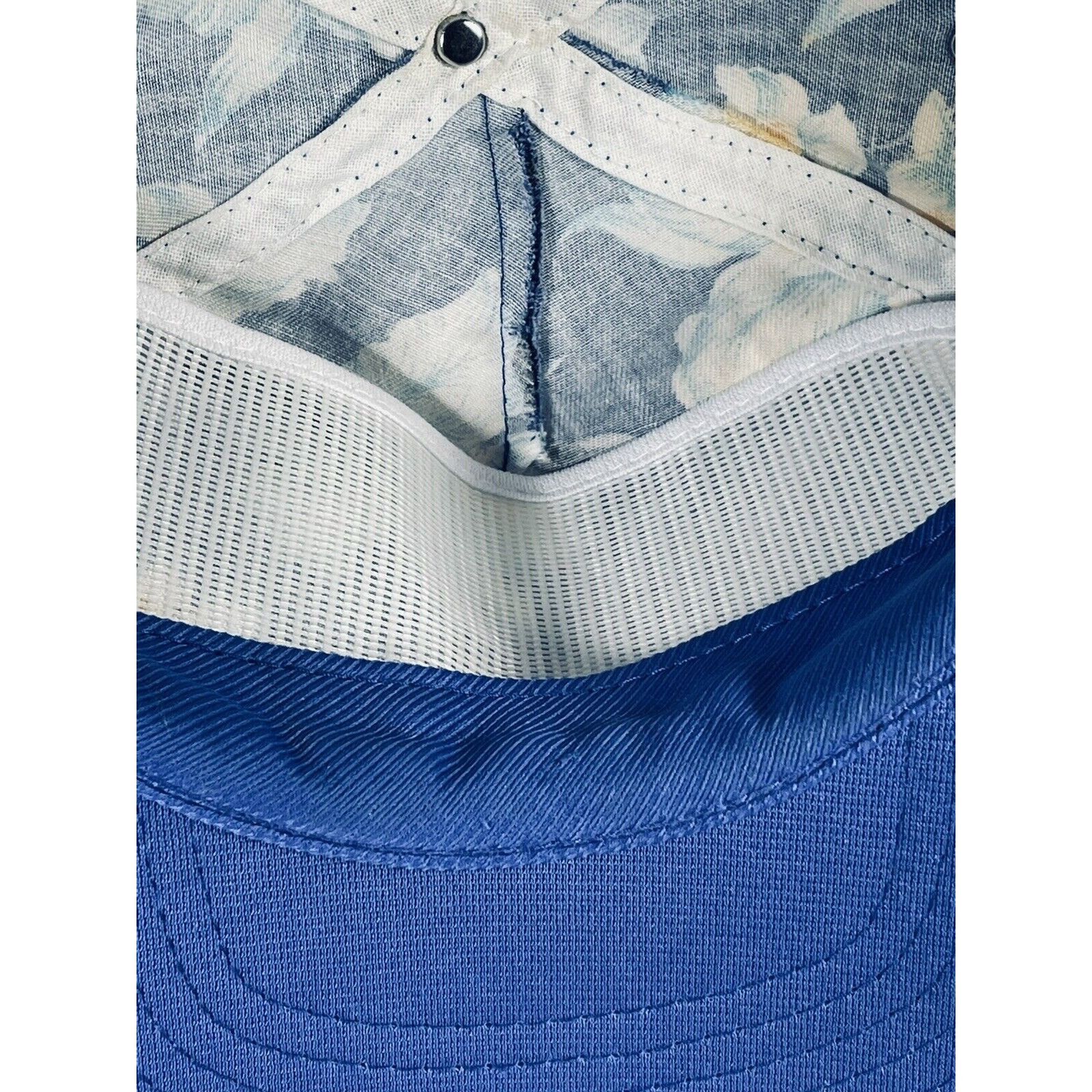 Vintage Park City San Sun Tropical Hawaiian Orchid Baseball Hat Blue Size ONE SIZE - 12 Thumbnail
