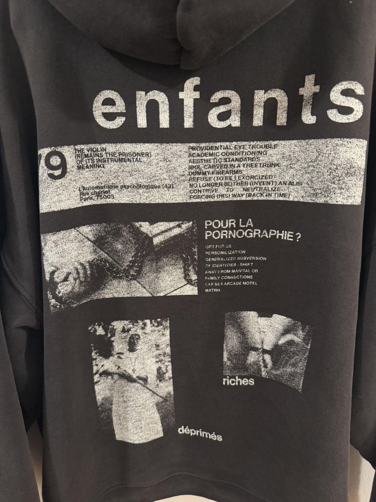 Enfants Riches Deprimes Enfants Riches Déprimés ‘Pour La Pornographie?' Hoodie Size US M / EU 48-50 / 2 - 14 Thumbnail