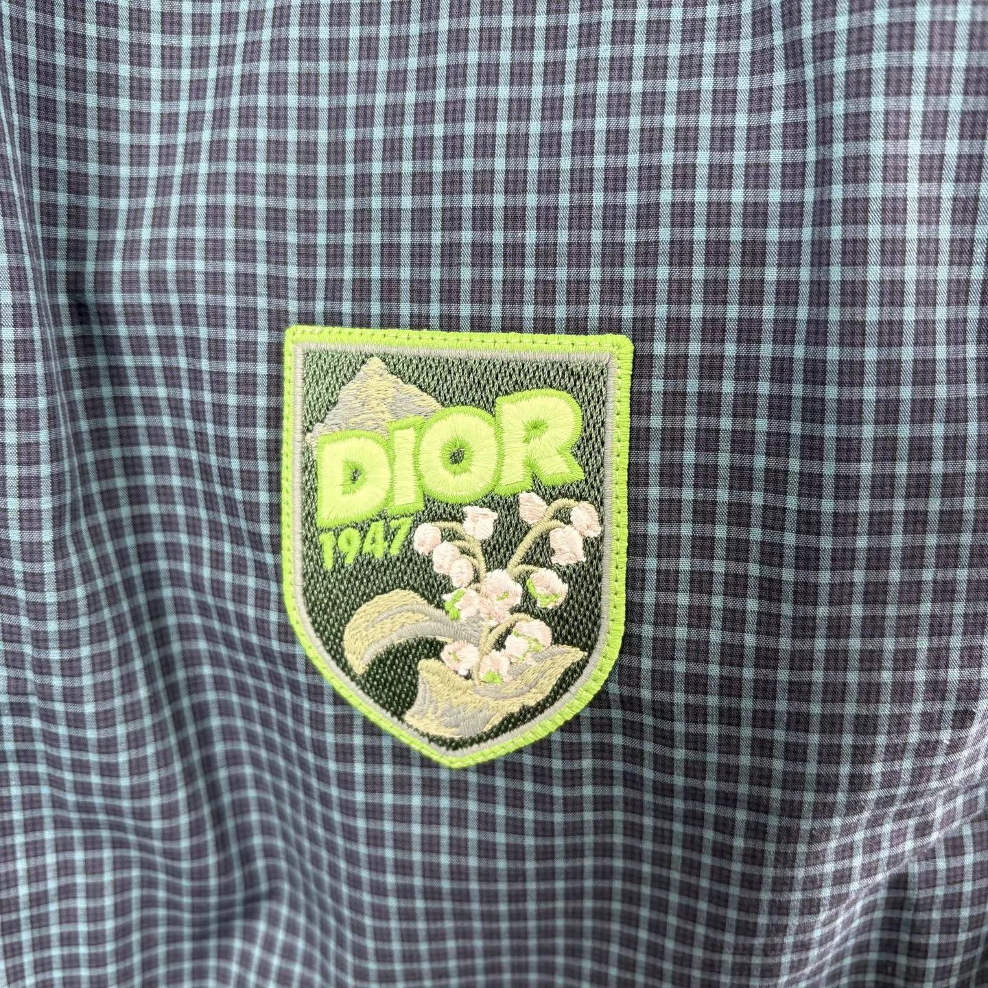 Dior Dior Men's Check Shirt 48 Unworn 100% Cotton Dior Embroidered Size US M / EU 48-50 / 2 - 5 Thumbnail