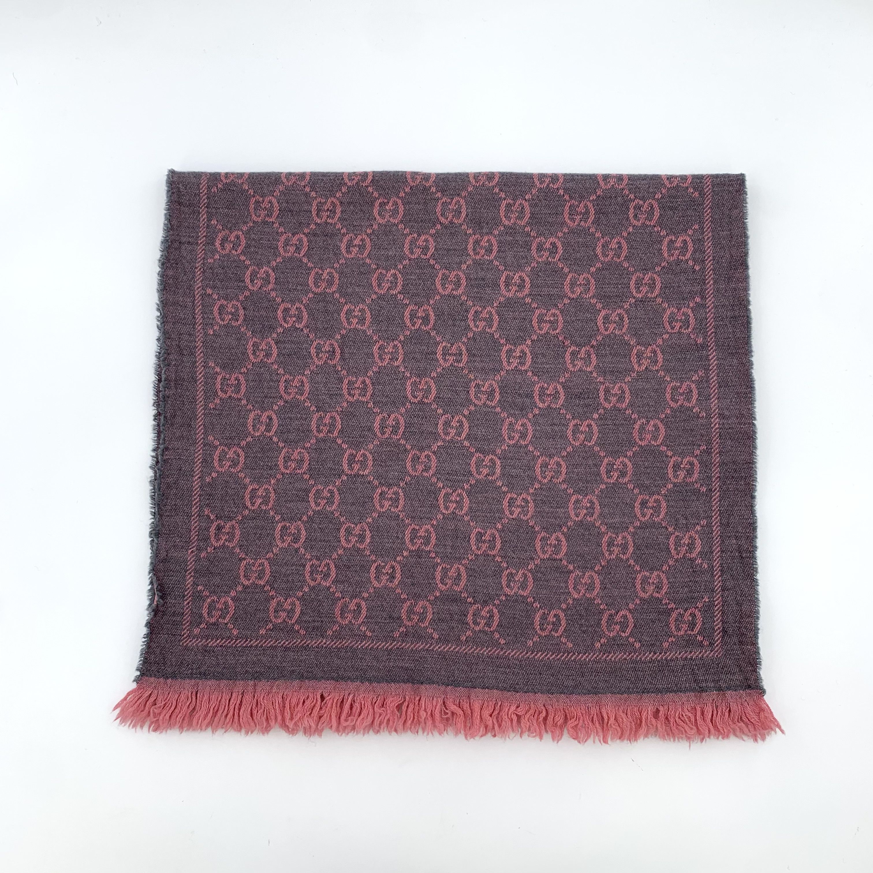 Gucci Gucci Monogram Wool Scarf (48 × 180 cm) Size ONE SIZE - 1 Thumbnail