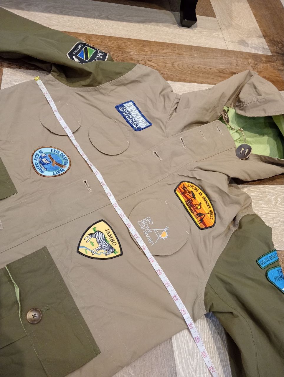 go slow caravan GO SLOW CARAVAN BREATHABLE PATCH MOUNTAIN PARKA JACKET Size US XL / EU 56 / 4 - 18 Thumbnail