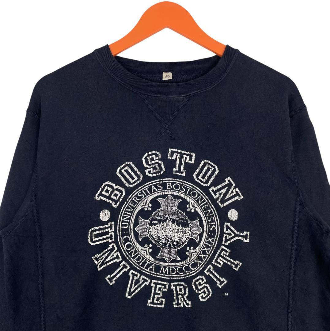 Vintage Vintage Boston University Spell Out Logo Sweatshirt Size US L / EU 52-54 / 3 - 4 Thumbnail