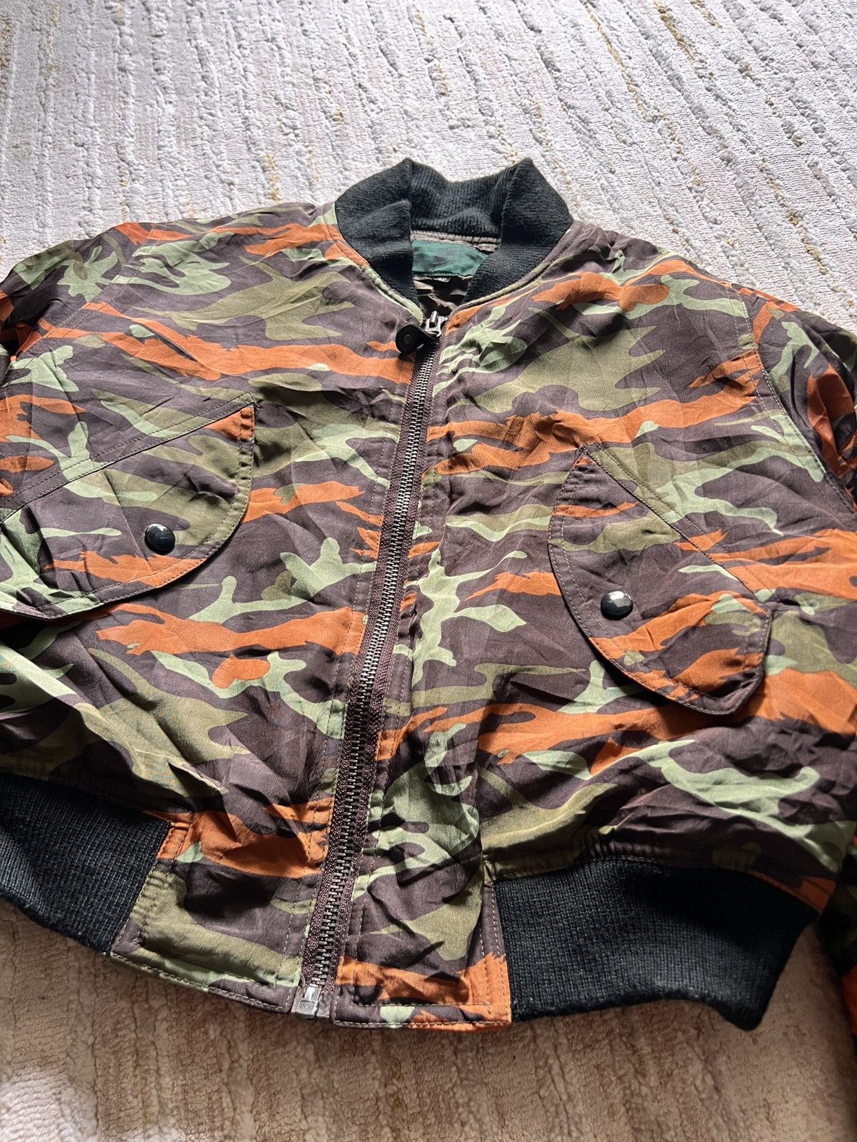 Jean Paul Gaultier Jean Paul Gaultier MA-1 Camo Junior Gaultier Bomber Jacket Size US XS / EU 42 / 0 - 8 Thumbnail