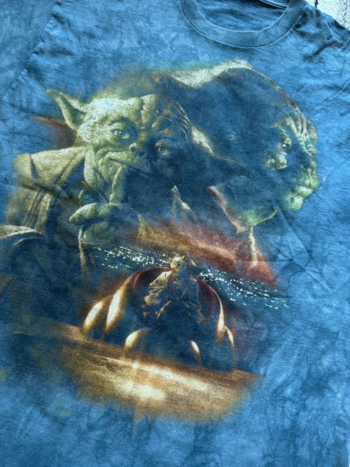 Liquid Blue Vintage 90s Liquid Blue Star Wars Yoda T-Shirt Tie Dye M Size US M / EU 48-50 / 2 - 6 Thumbnail