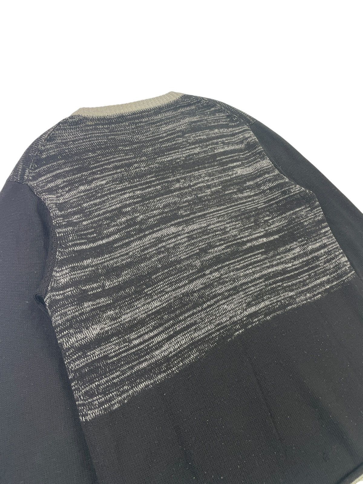 Y's for Men 1990's Distressed Double Layer Knit Sweatshirt Sweater Size US L / EU 52-54 / 3 - 8 Thumbnail