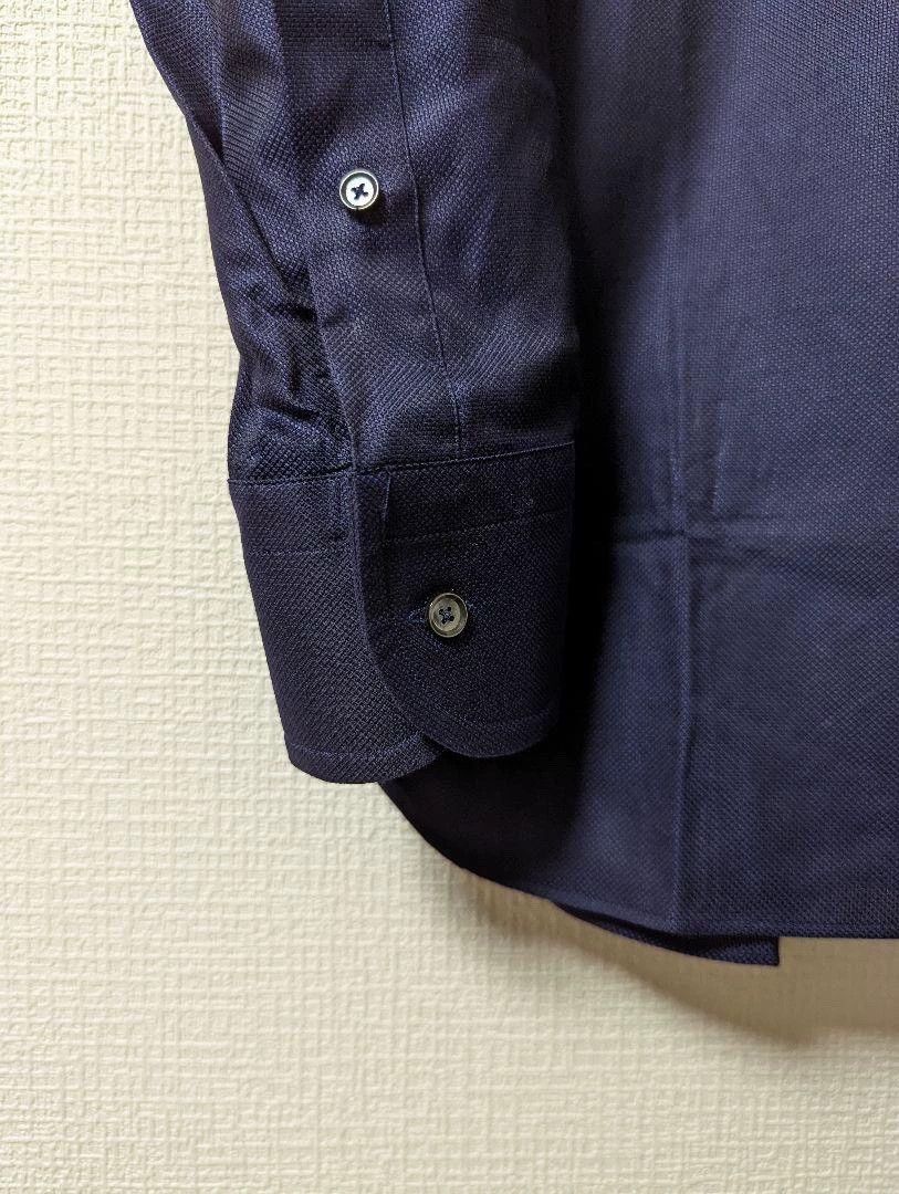 Stile Latino Stile Latino Navy Grid Long-Sleeve Shirt 38 Only Tried On Size US S / EU 44-46 / 1 - 6 Thumbnail
