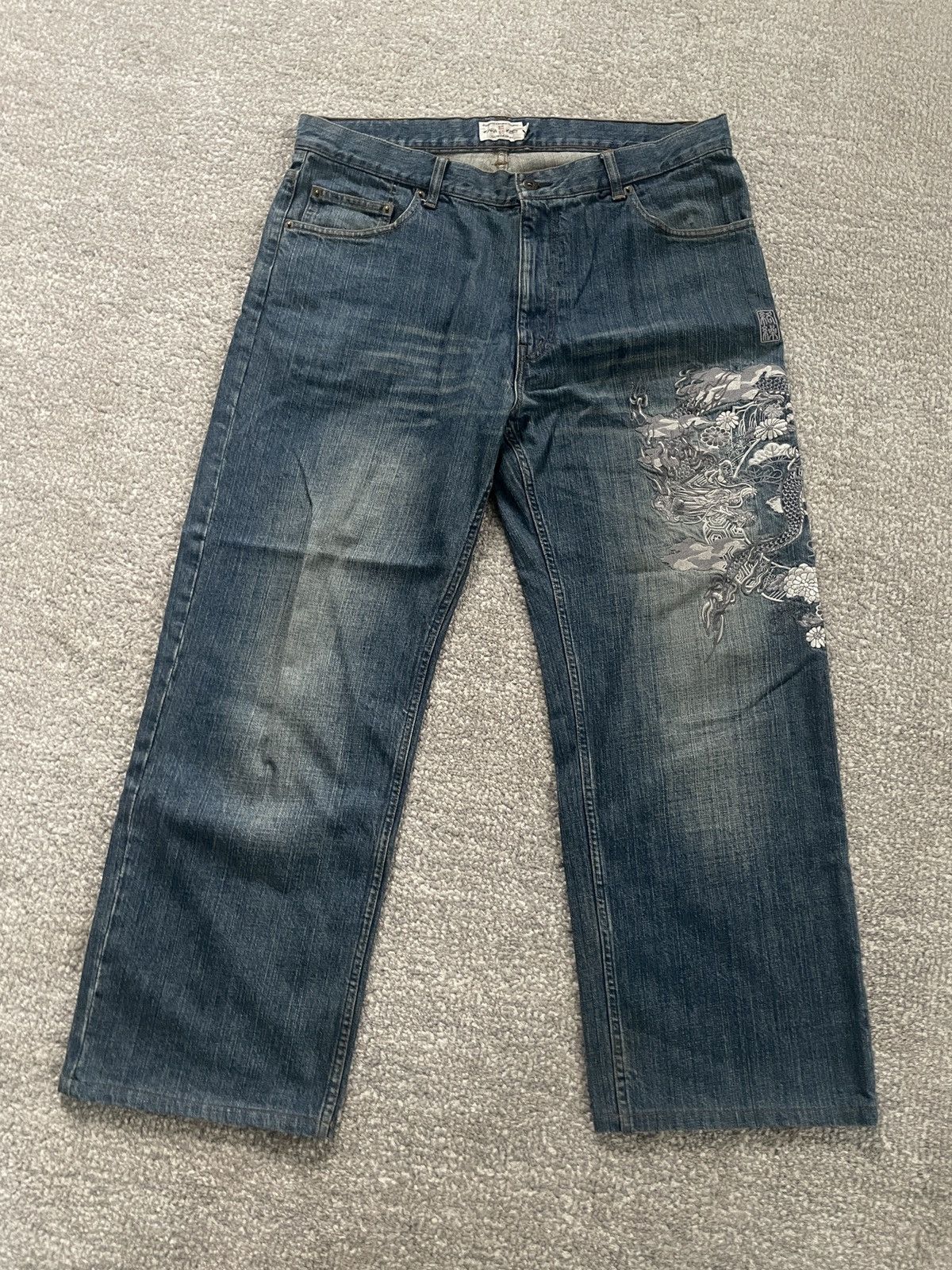 Other Karakuri embroidered japanese vintage denim Size US 34 / EU 50 - 1 Thumbnail