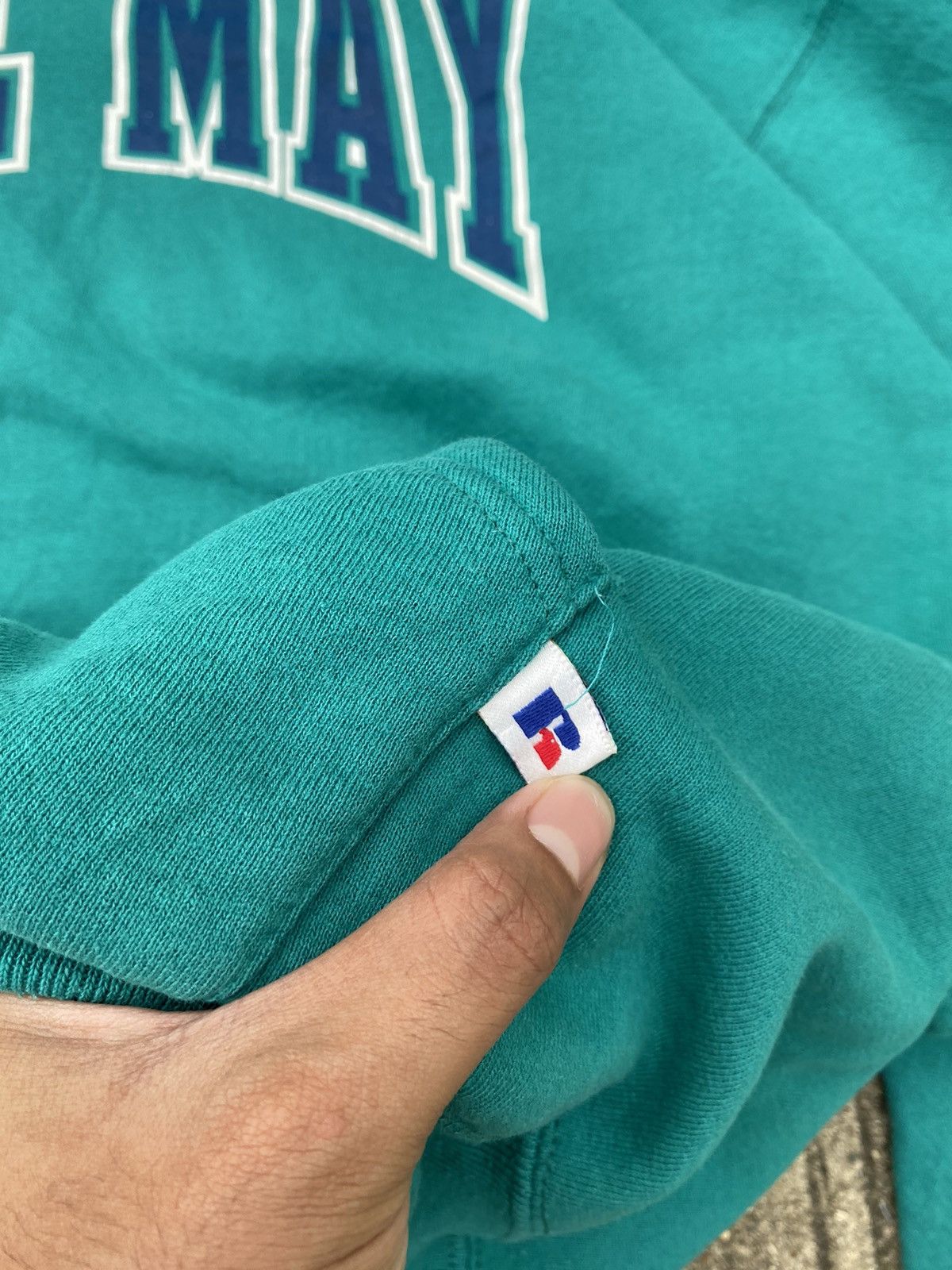 Russell Athletic Vintage Russell Athletic Hoodie Mint Green Size US XL / EU 56 / 4 - 7 Thumbnail