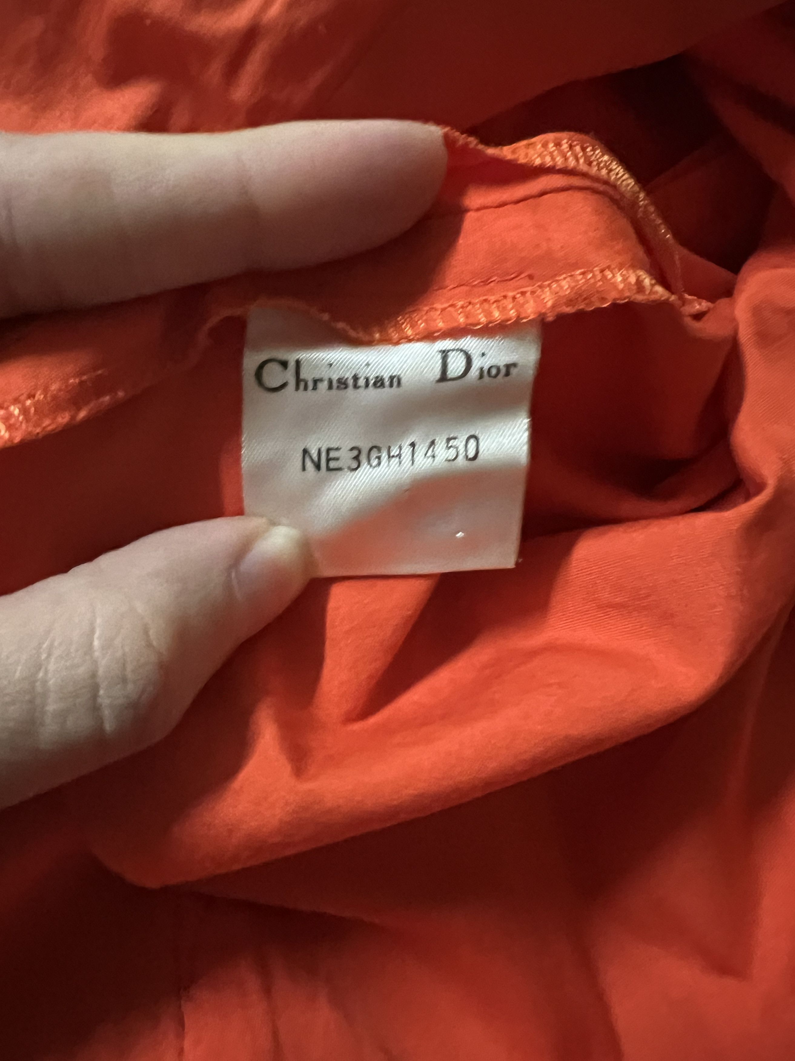 Dior Dior Women's Orange Blouse Size L / US 10 / IT 46 - 4 Thumbnail