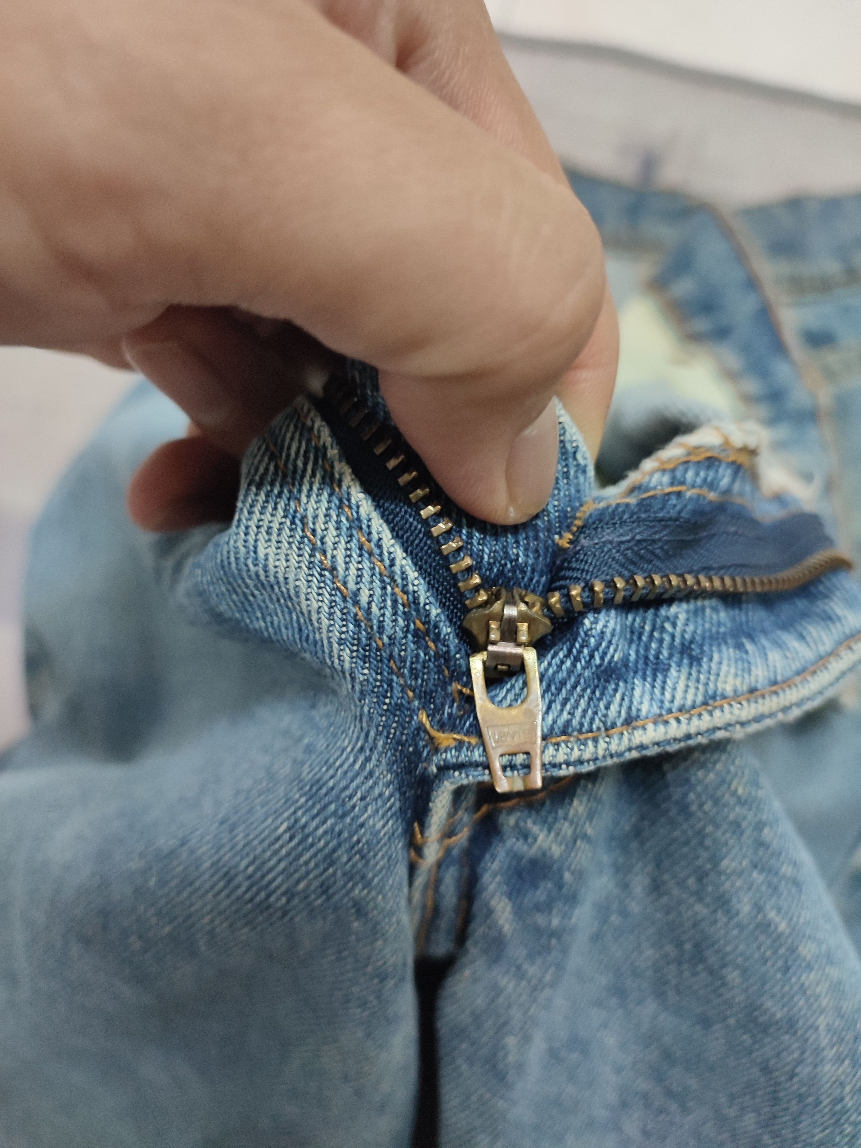 Levi's 💥 Vintage 💥550 Levi's Orange Tag Distressed Denim Size US 36 / EU 52 - 7 Thumbnail