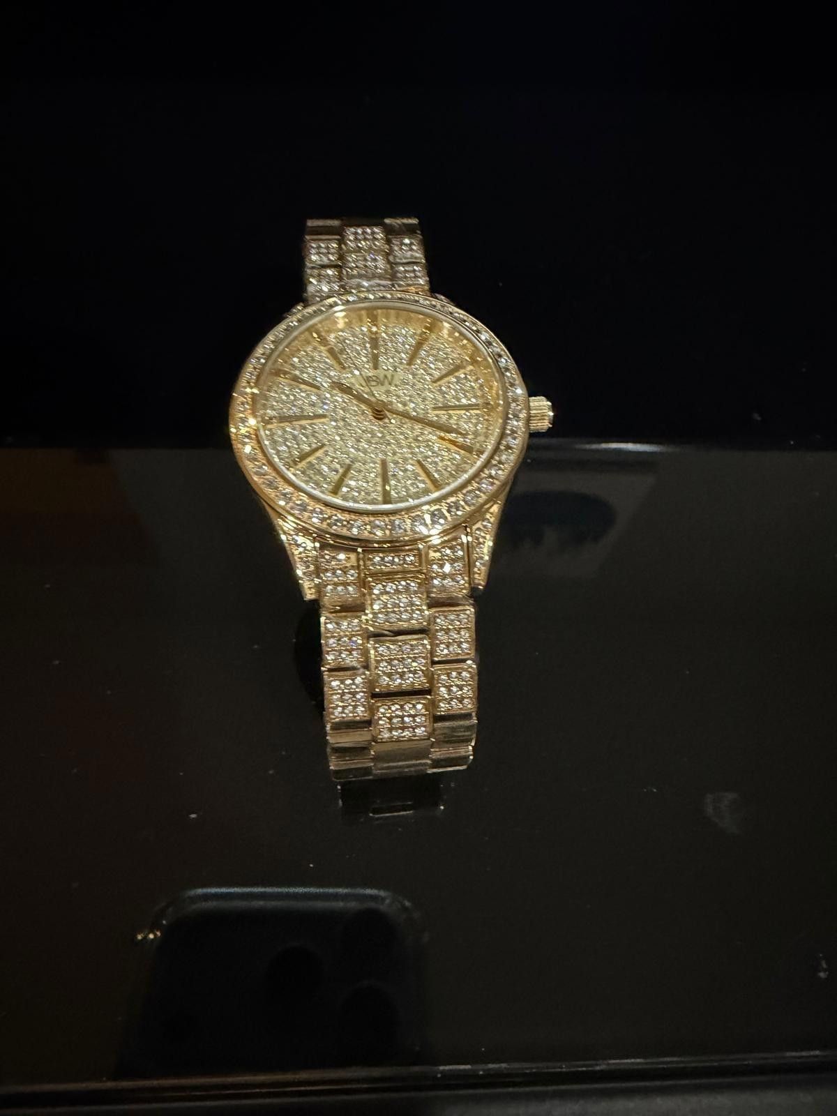 JBW JBW Cristal 34 Women's Gold Tone PVD Diamond/Crystal Watch Size ONE SIZE - 6 Thumbnail