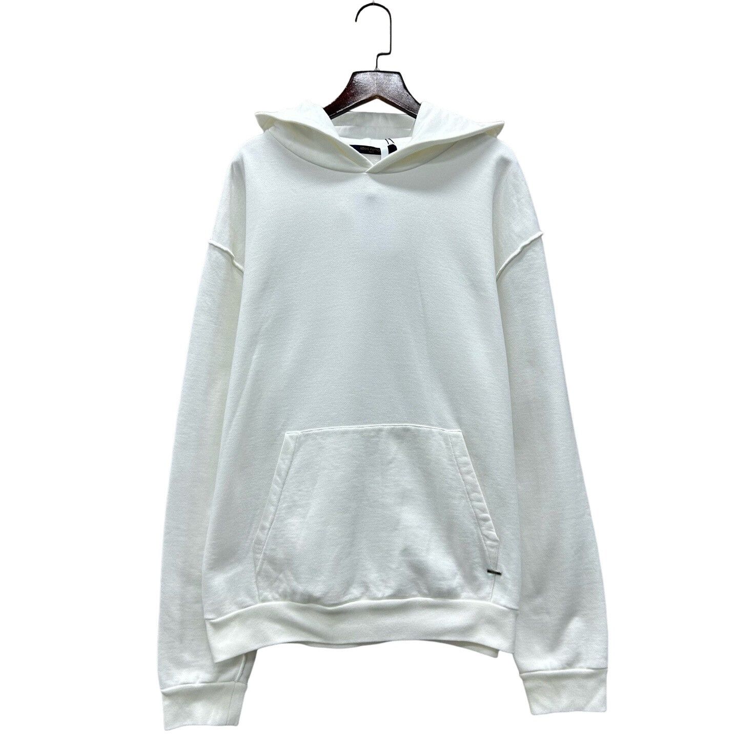 Louis Vuitton Louis Vuitton White Logo Hoodie Size XL Size US XL / EU 56 / 4 - 1 Thumbnail