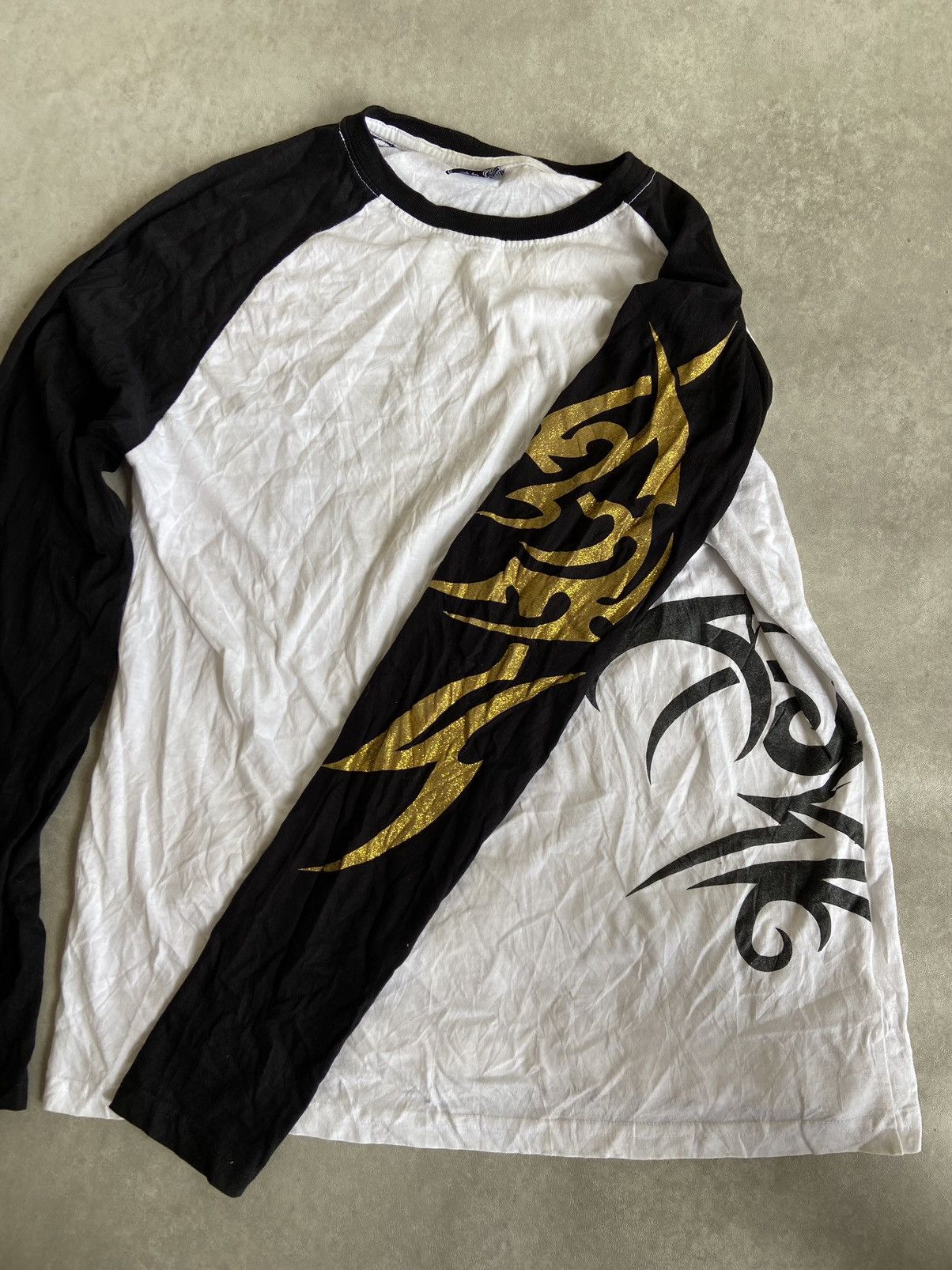 If Six Was Nine × Japanese Brand × KMRii Japanese Zeky Studio Hiro Tribal Tattoo Glitter Long Sleeve Size US L / EU 52-54 / 3 - 3 Thumbnail