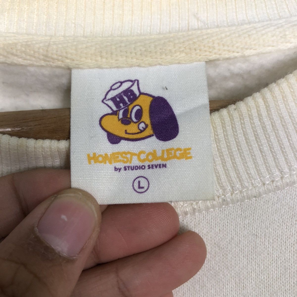 GU 📌Vintage Sweatshirt Honest College Studio Seven Big Logo Size US L / EU 52-54 / 3 - 14 Thumbnail