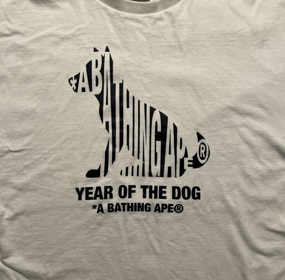 Bape A bathing ape bape x Dover street “dog years” white T-shirt Size US XL / EU 56 / 4 - 3 Thumbnail