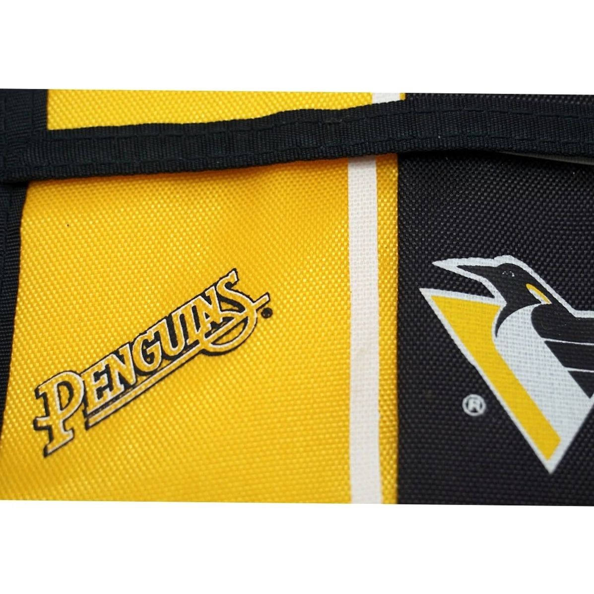 NHL NHL Pittsburgh Penguins Hockey Wallet 1993 Canvas Hook & Loop Black Size ONE SIZE - 4 Thumbnail