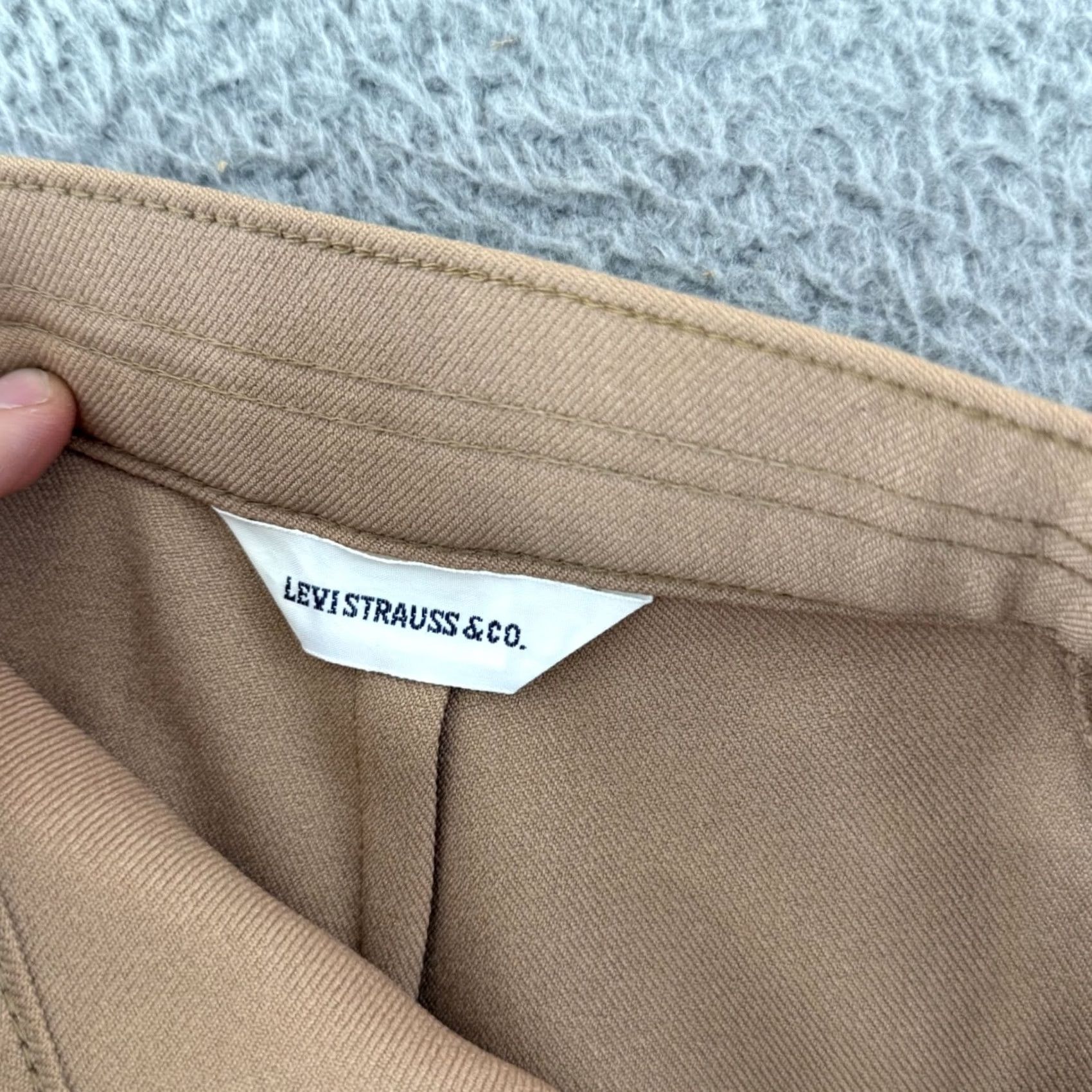 Levi's VINTAGE Levis Panatela Pants Mens 30x27 Beige Dress Slacks Pleated 70s Disco USA Size US 30 / EU 46 - 5 Thumbnail