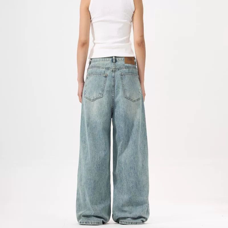 Japanese Brand × Jean American straight wide-leg loose jeans baggy jeans Size US 32 / EU 48 - 4 Thumbnail