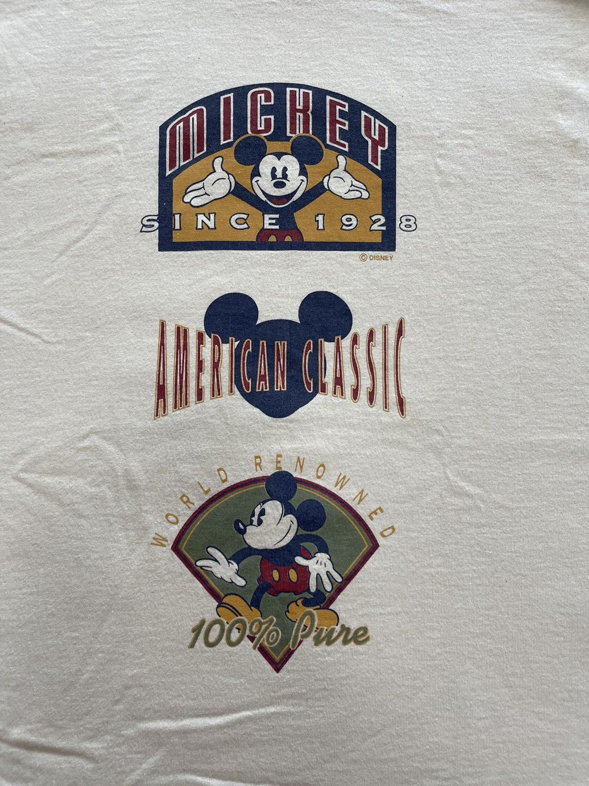 Cartoon Network × Disney × Mickey Mouse 90s Disney Mickey Mouse Ringer Single Stitched Promo Tee Size US L / EU 52-54 / 3 - 4 Thumbnail