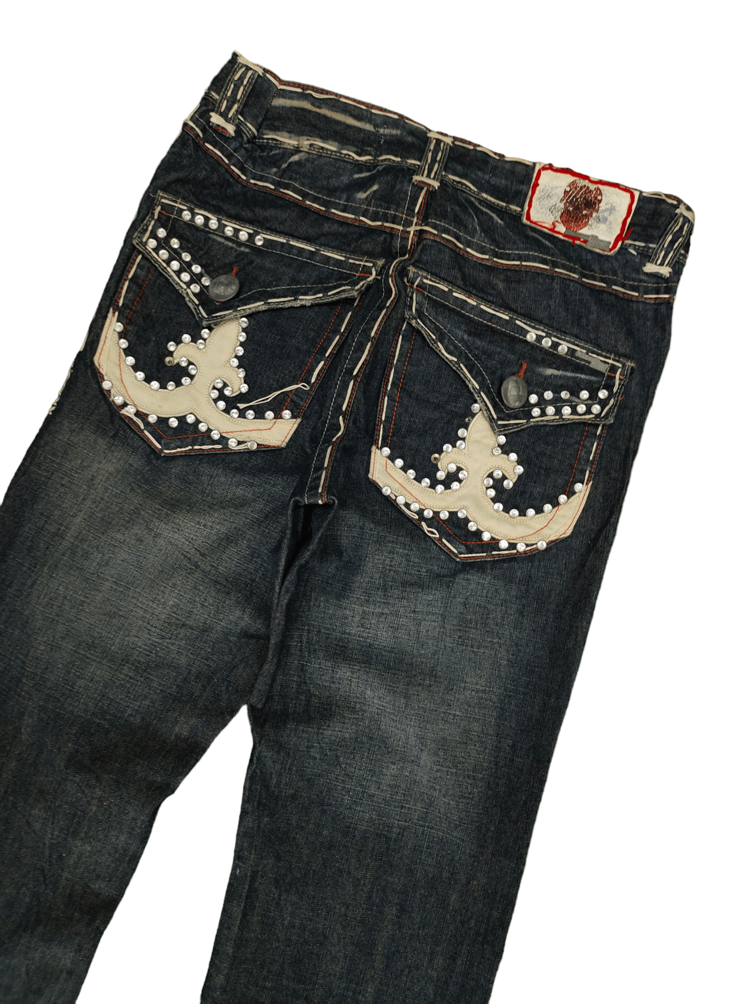 Le Grande Bleu (L.G.B.) Flare Jeans Laguna Beach Usa Boot Cut Y2k Affliction Style Size US 30 / EU 46 - 4 Thumbnail