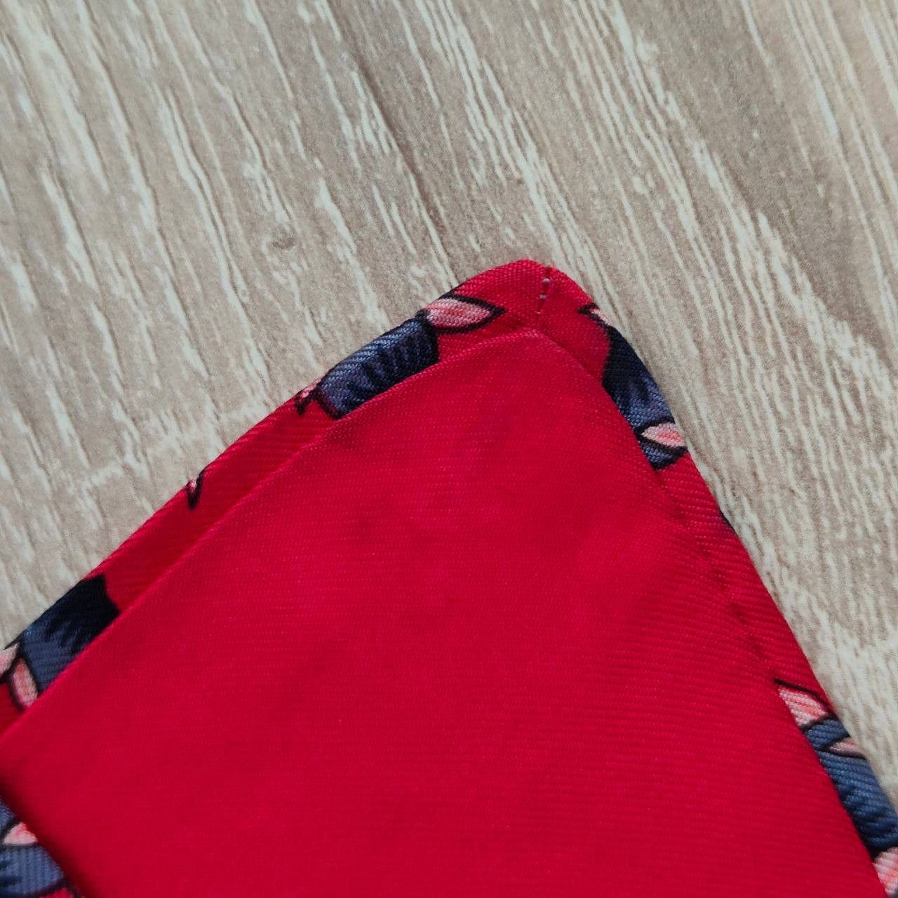 Hermes Hermes Paris Silk Tie 7534 IA Nuts Red Size ONE SIZE - 7 Thumbnail