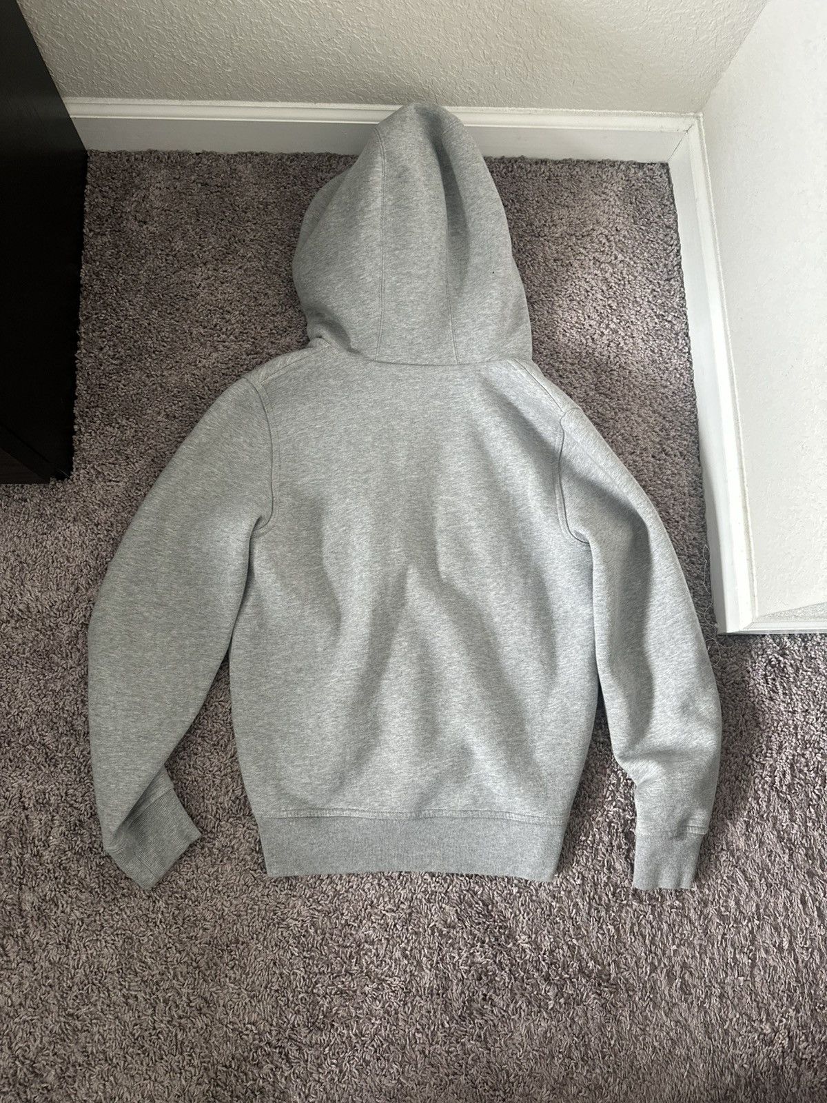 Burberry Burberry Men's Gray Check Detail Hooded Sweatshirt Size US XS / EU 42 / 0 - 3 Thumbnail