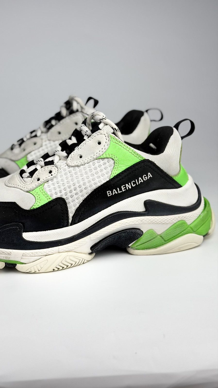 Balenciaga Balenciaga Triple S Black Green Size US 9 / IT 39 - 5 Thumbnail