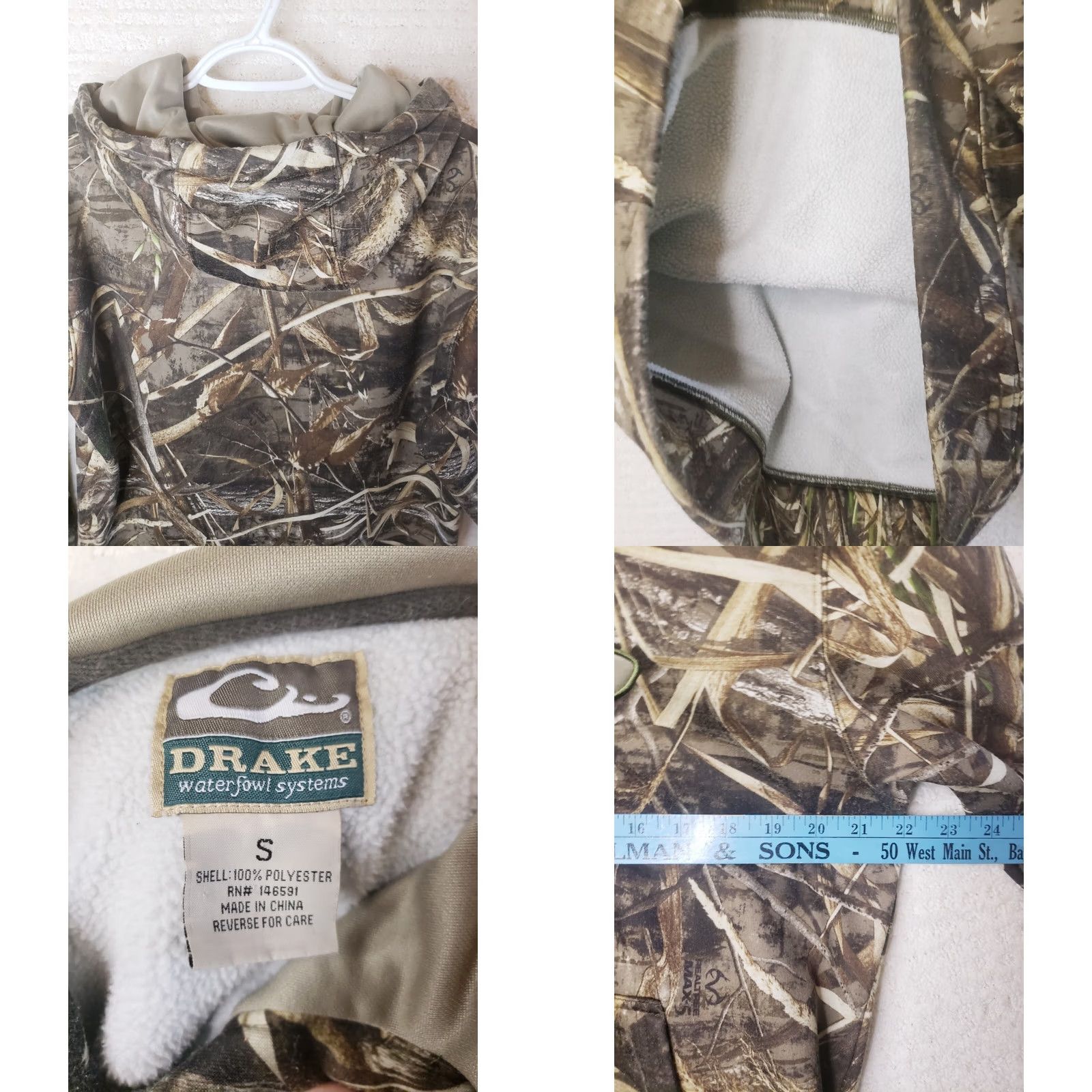 Vintage Drake Waterfowl Hoodie Men's S Realtree Max 5 Embroidered Logo Kangaroo Pockets Size US S / EU 44-46 / 1 - 8 Thumbnail
