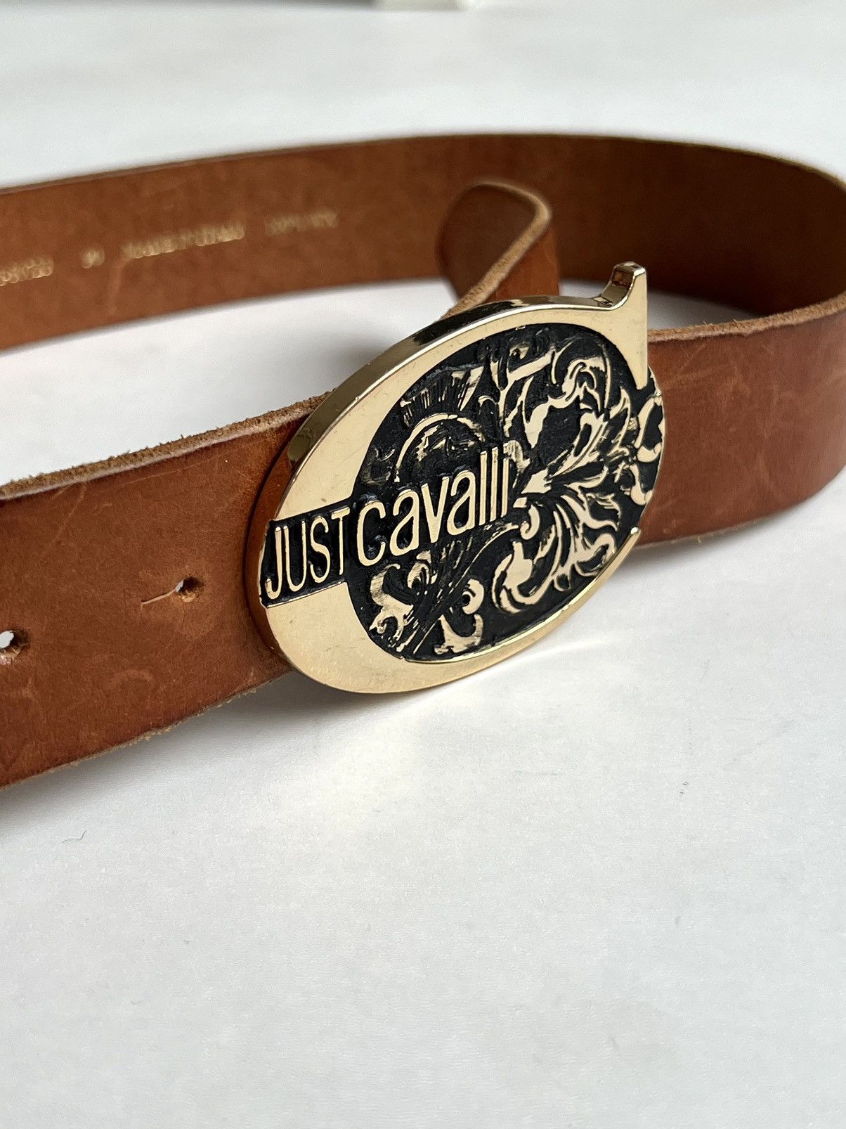 Just Cavalli × Roberto Cavalli Vintage Roberto Cavalli “Just Cavalli” Golden Tone Belt Size ONE SIZE - 4 Thumbnail