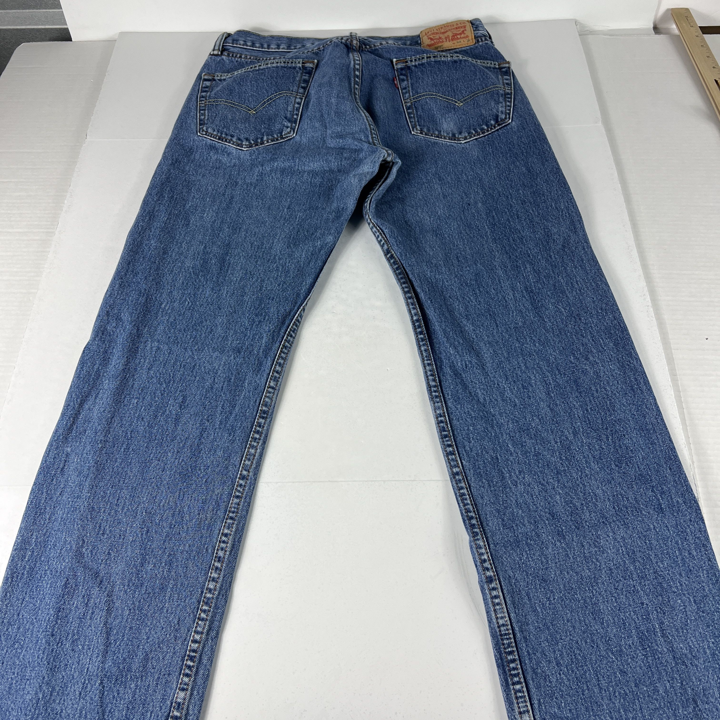 Levi's Levi's Jeans 505 Straight Leg Blue Faded Denim Size US 34 / EU 50 - 10 Thumbnail