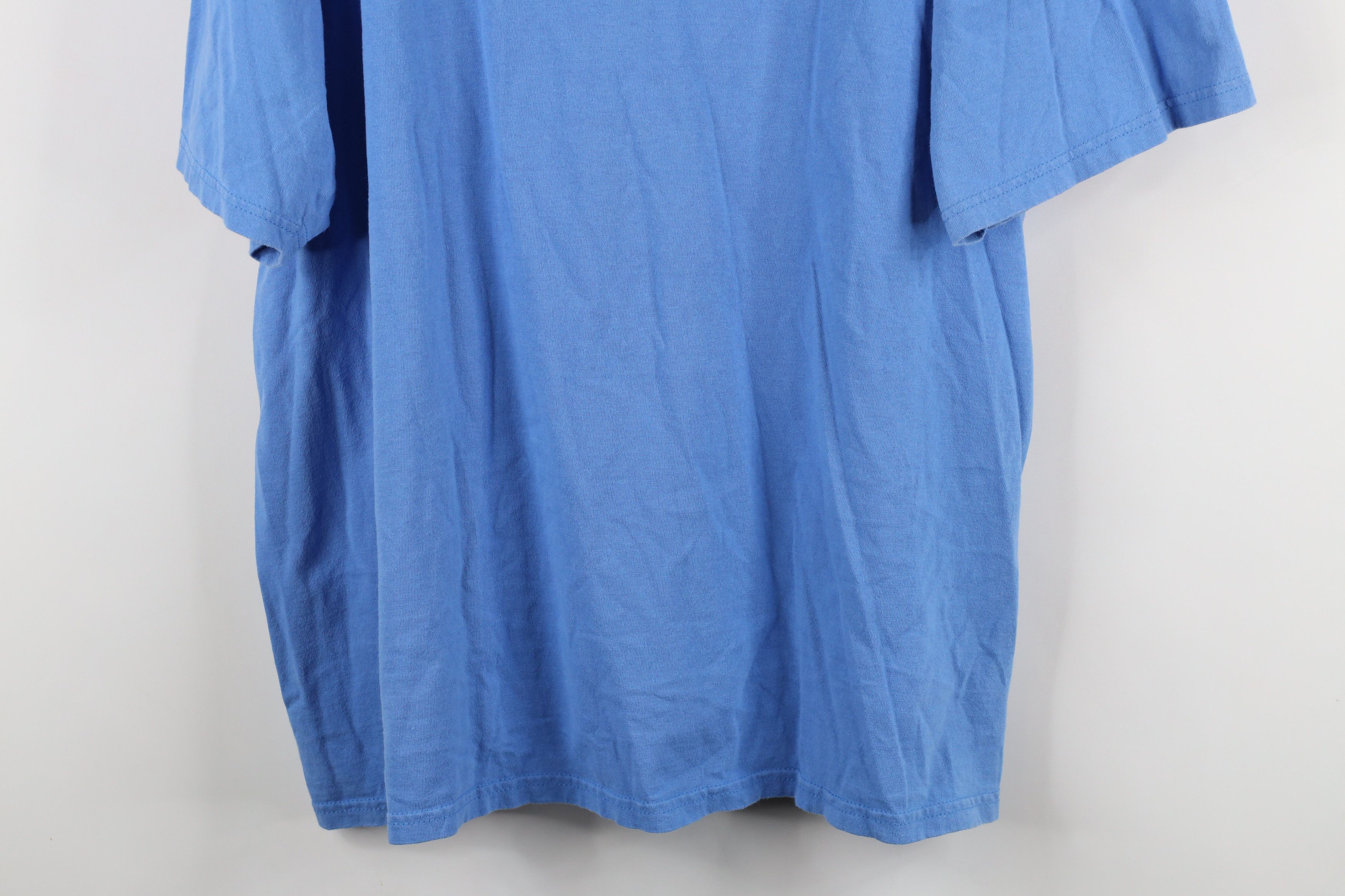 Russell Athletic × Vintage Vintage 90s Russell Athletic Cotton T-Shirt Carolina Blue Size US XL / EU 56 / 4 - 3 Thumbnail