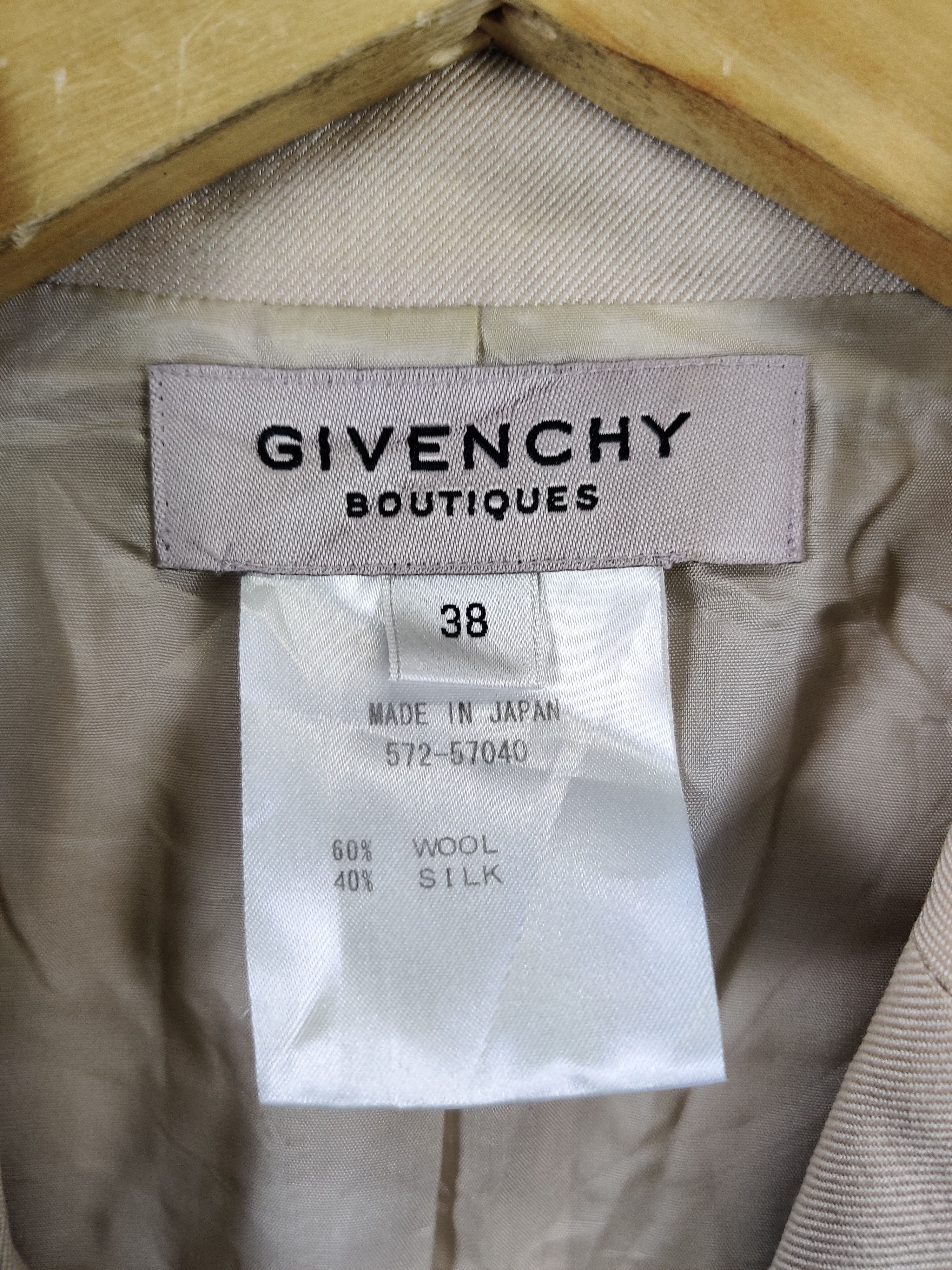 Givenchy Vintage Givenchy Boutiques Single Breasted Women Blazer Size S / US 4 / IT 40 - 9 Thumbnail