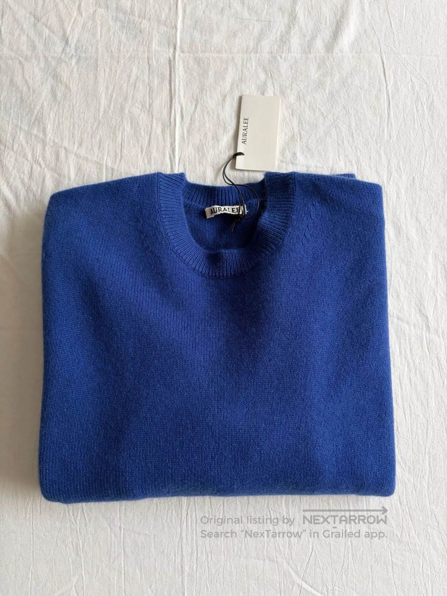 Auralee Auralee 25AW Blue Cashmere Sweater. Size US M / EU 48-50 / 2 - 7 Thumbnail