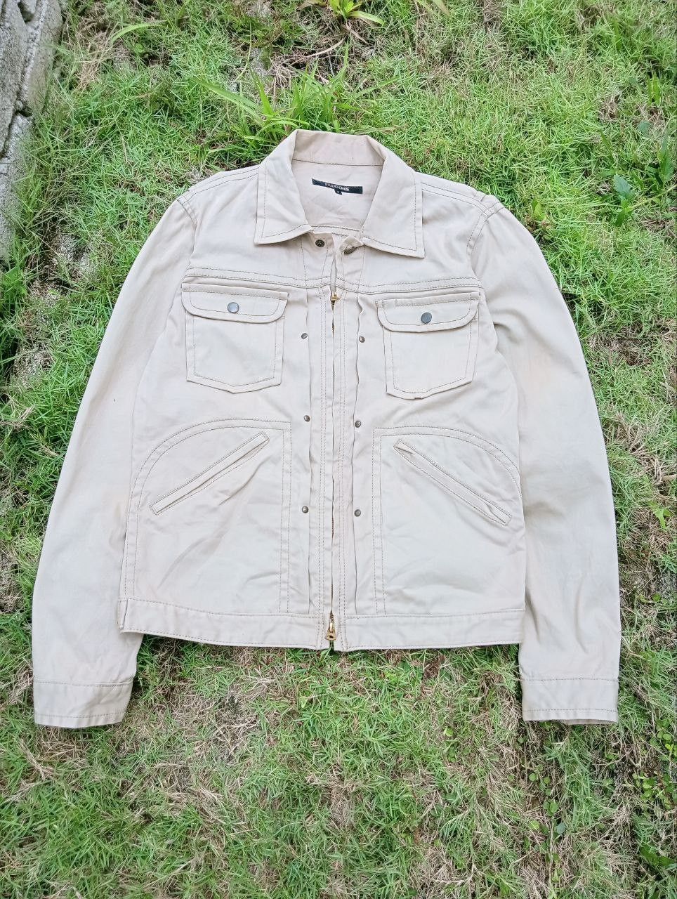 Japanese Brand STUDIO ORIBE JAPAN KHAKI JACKET Size US L / EU 52-54 / 3 - 1 Thumbnail